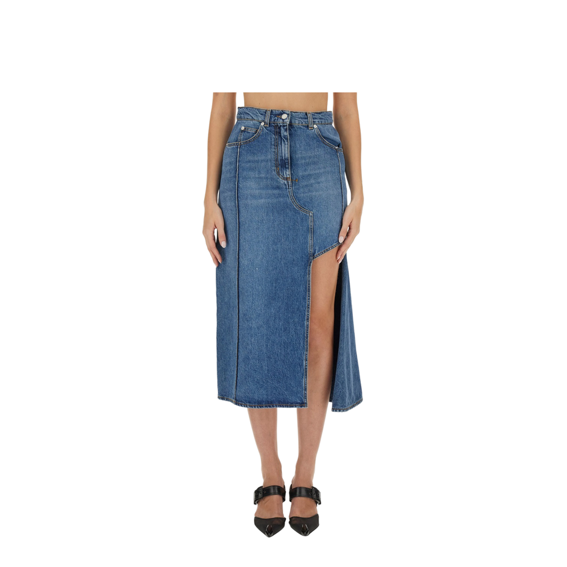 Pencil Skirt with Cut-Out