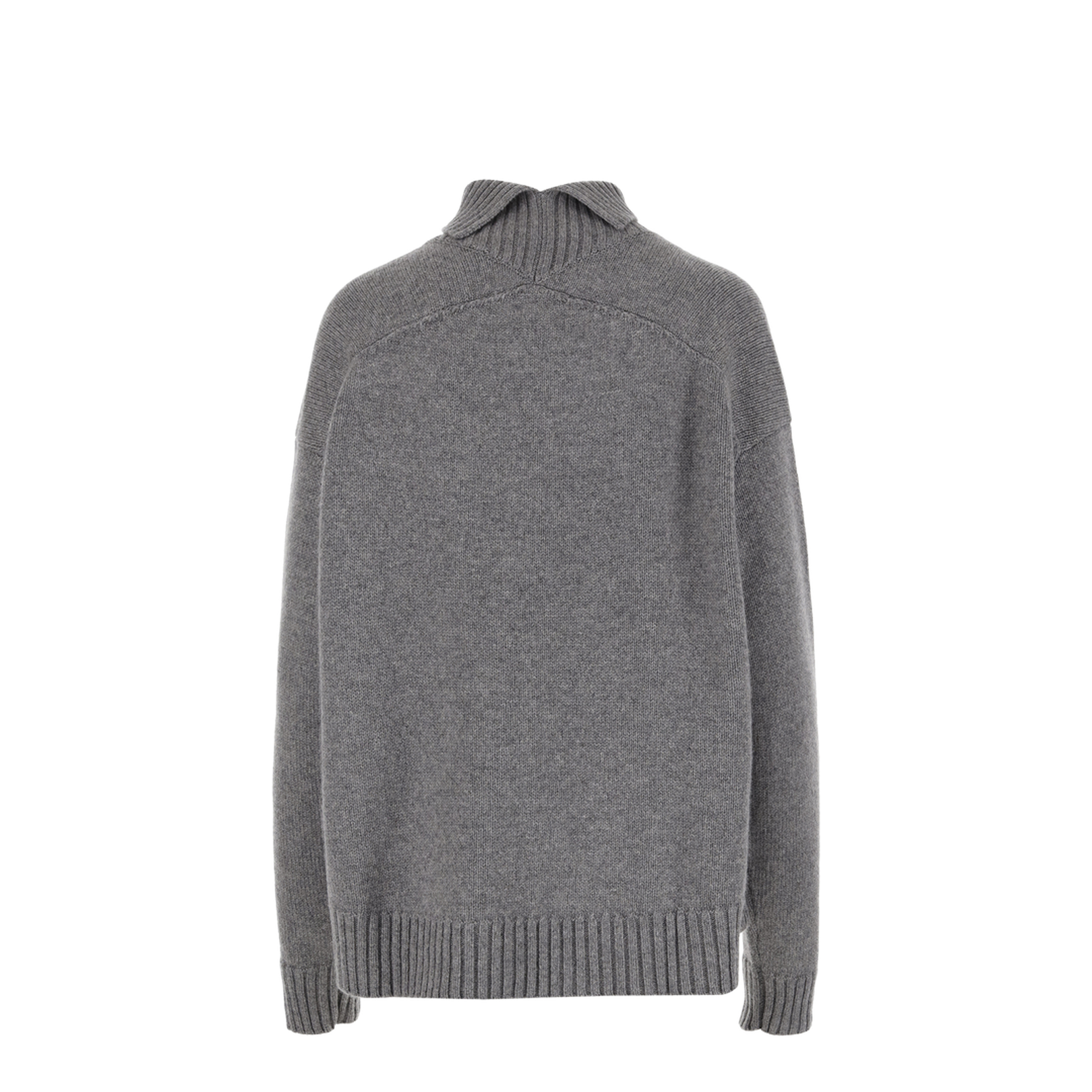 Cashmere Blend High-Neck Sweater