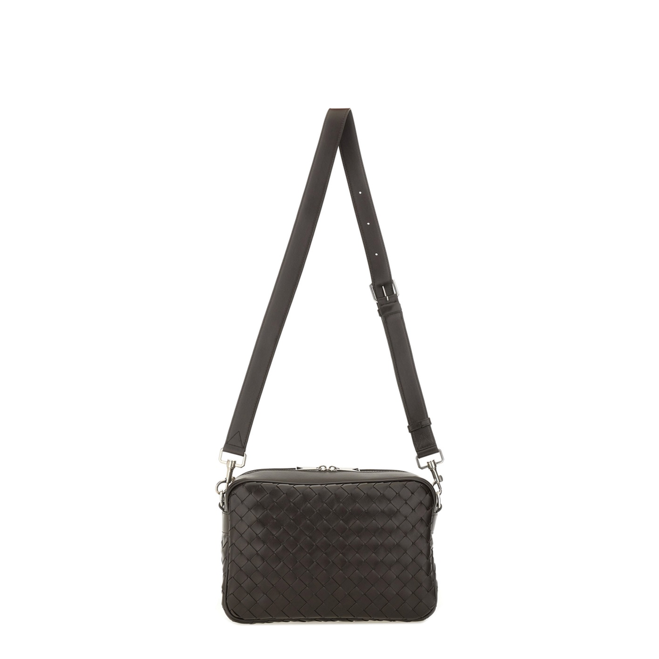 Intrecciato Leather Shoulder Bags - Brown