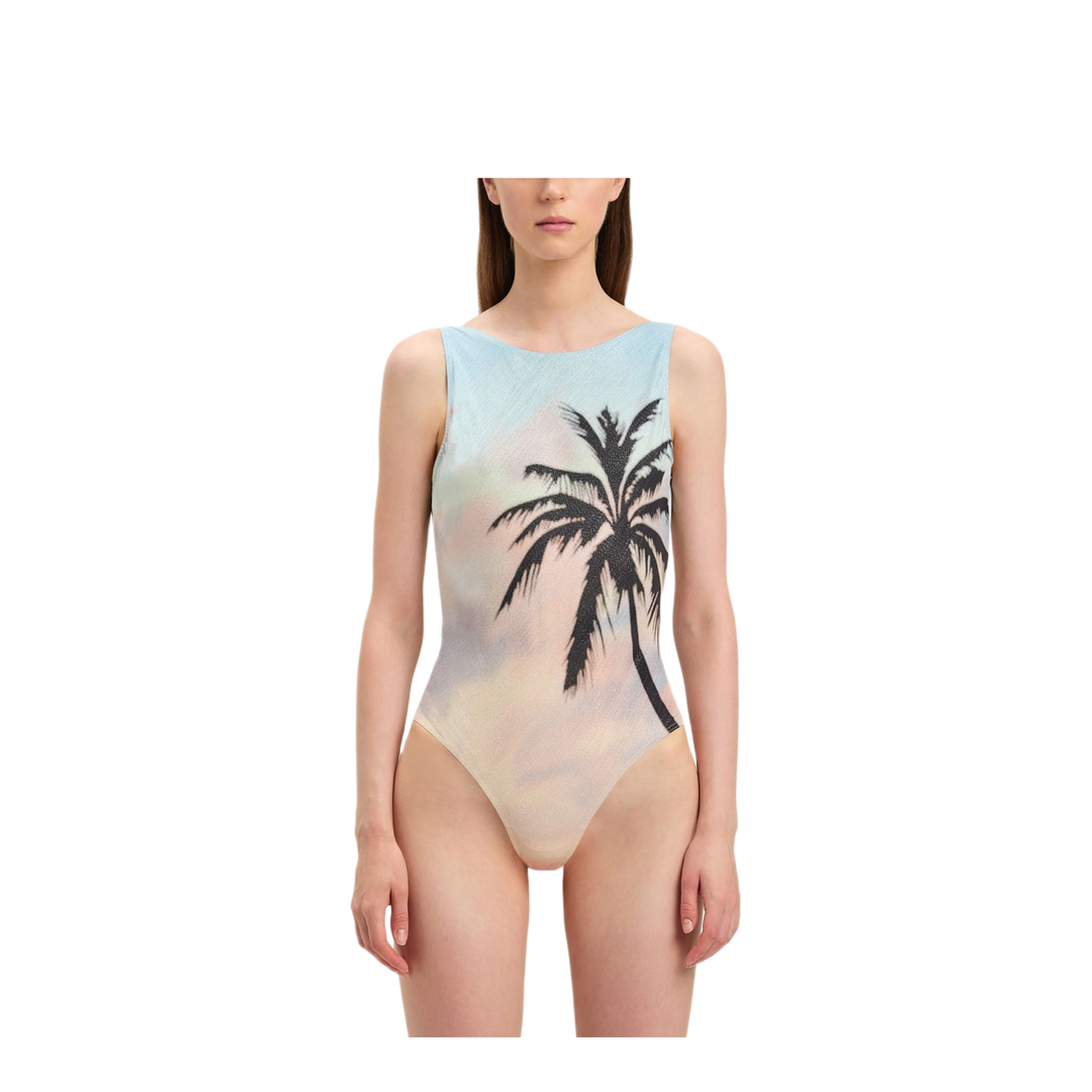 MAYFEYR - Palm Angels - Sunrise Palm Swimsuit - PWFC001S25FAB0018410