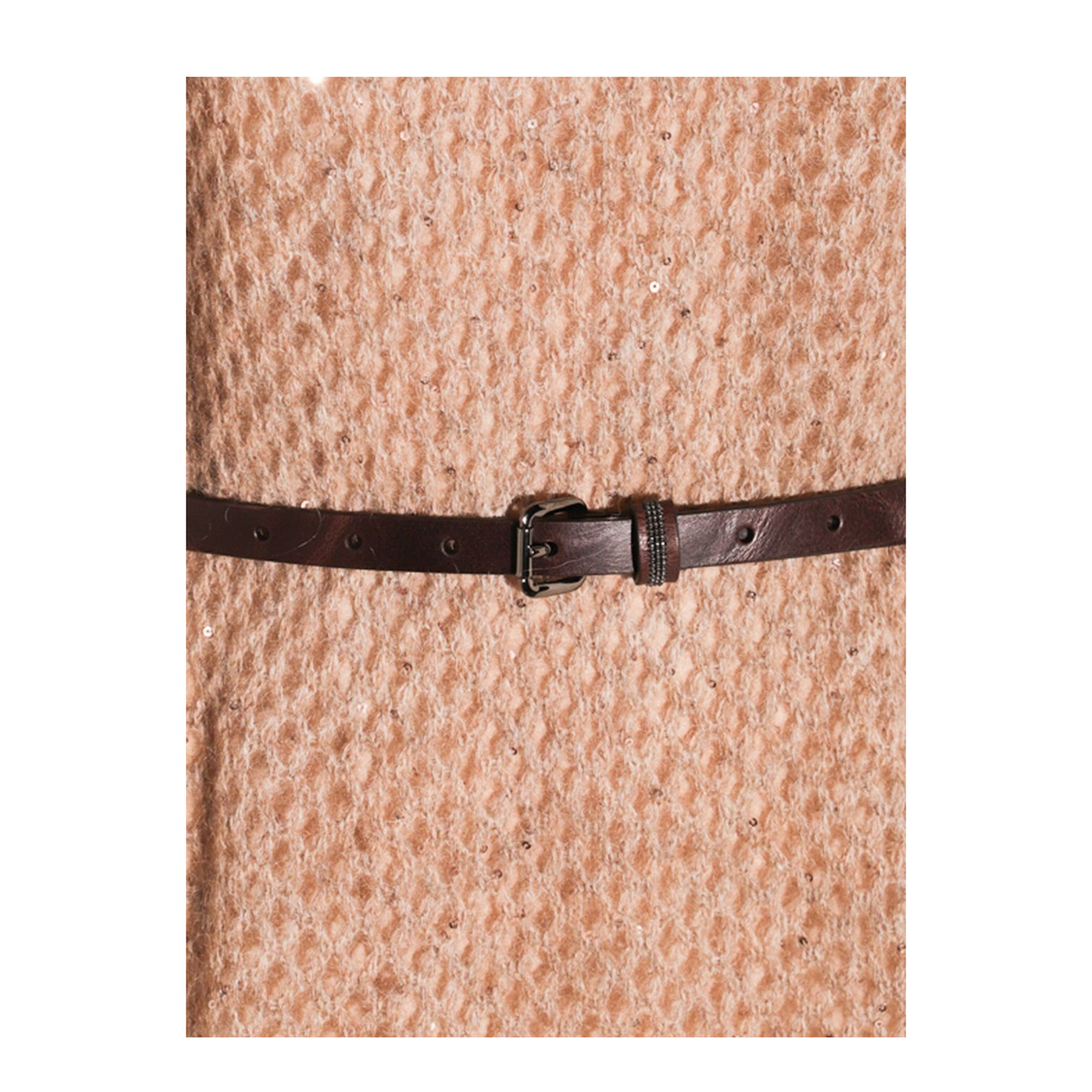 Silk & Nylon Wool Long Dress