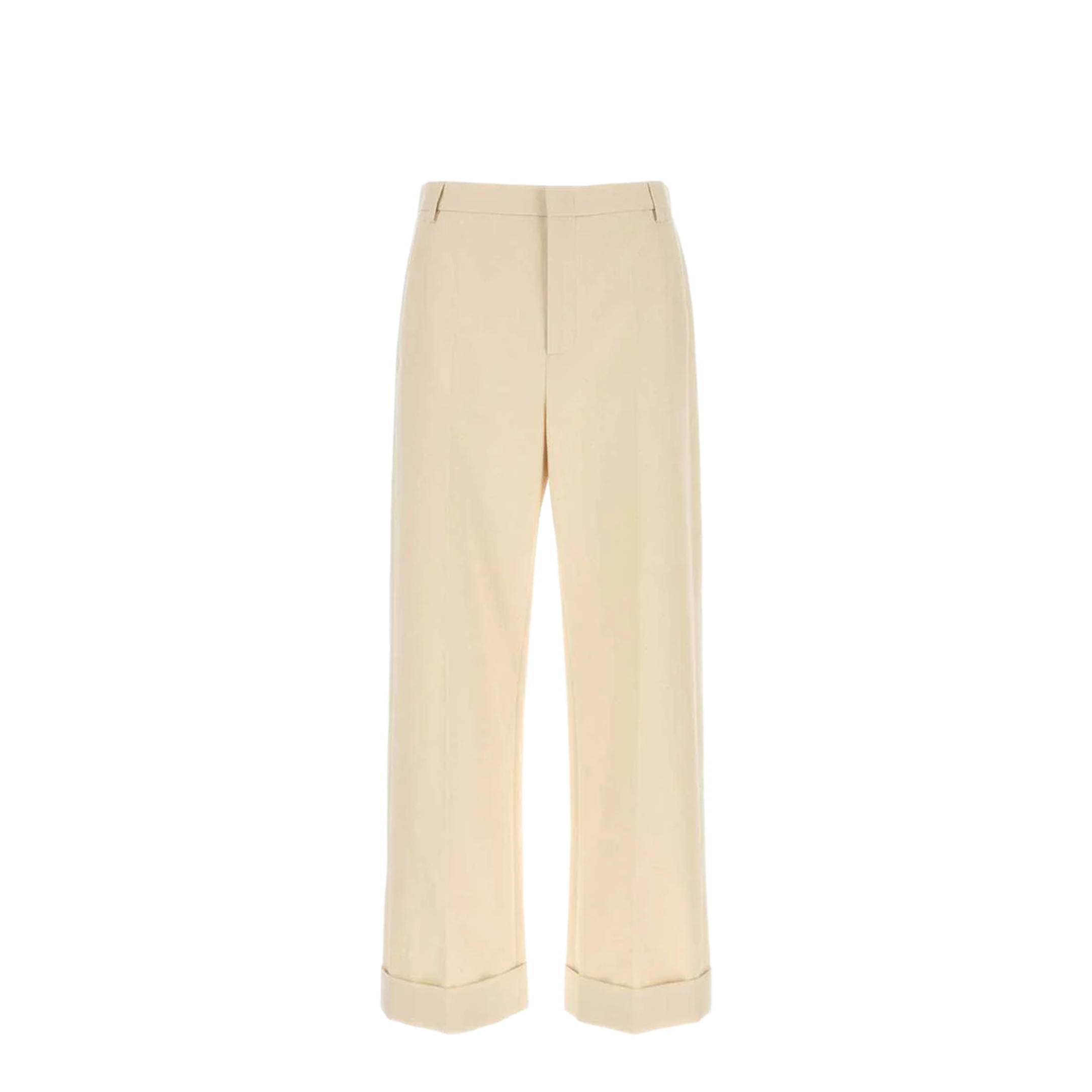Melange Ivory Cotton Pant