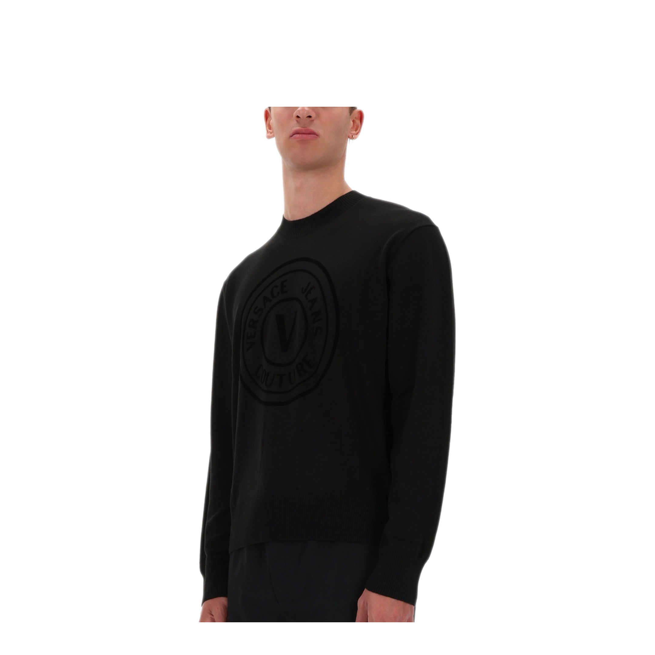 MAYFEYR - VERSACE JEANS COUTURE - Jersey With V Emblem - 79GAFM15CMN06899