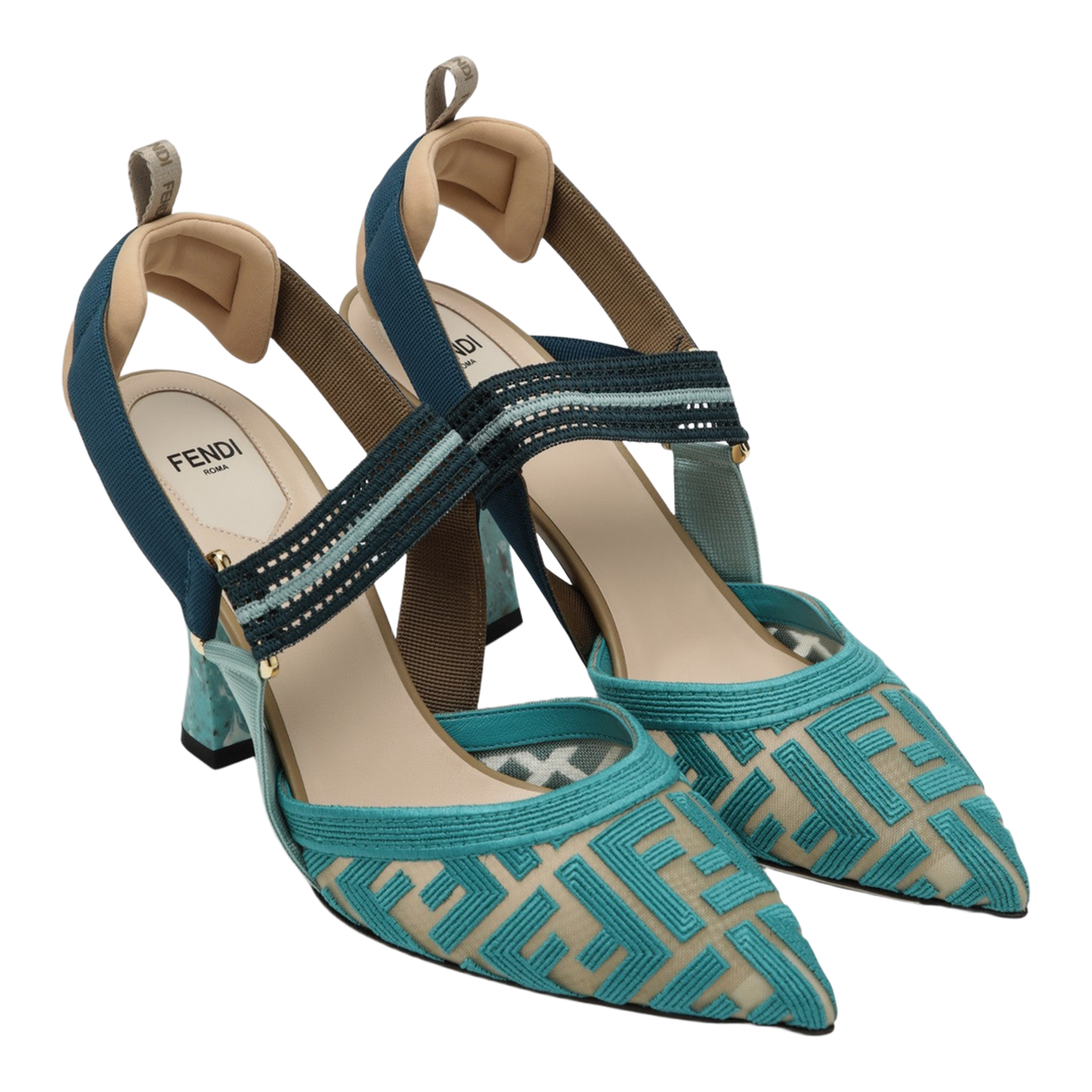 Nudo Dark Giada Slingback in Burgundy FF Fabric