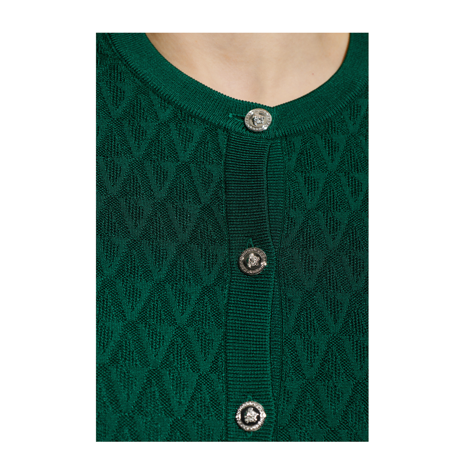 Cardigan with decorative pattern