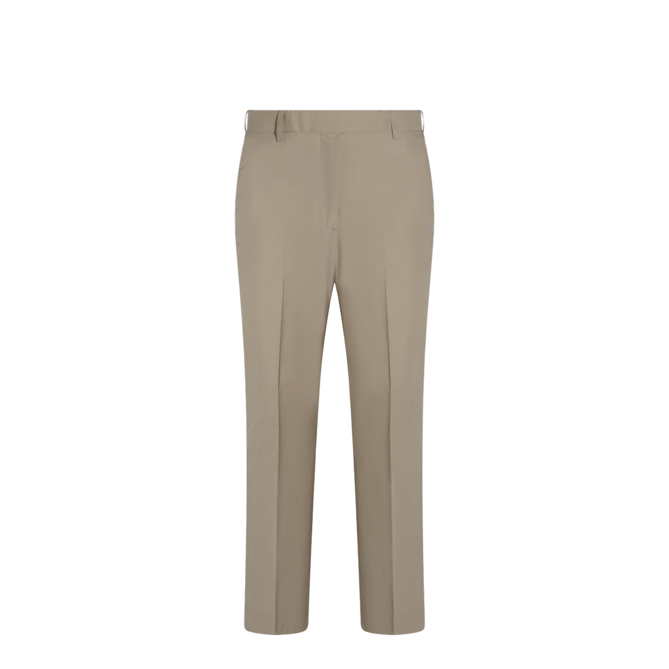 Relaxed Classic Beltloop Trouser With Gg Tape Details In Wrinkle Free Cotton Suiting