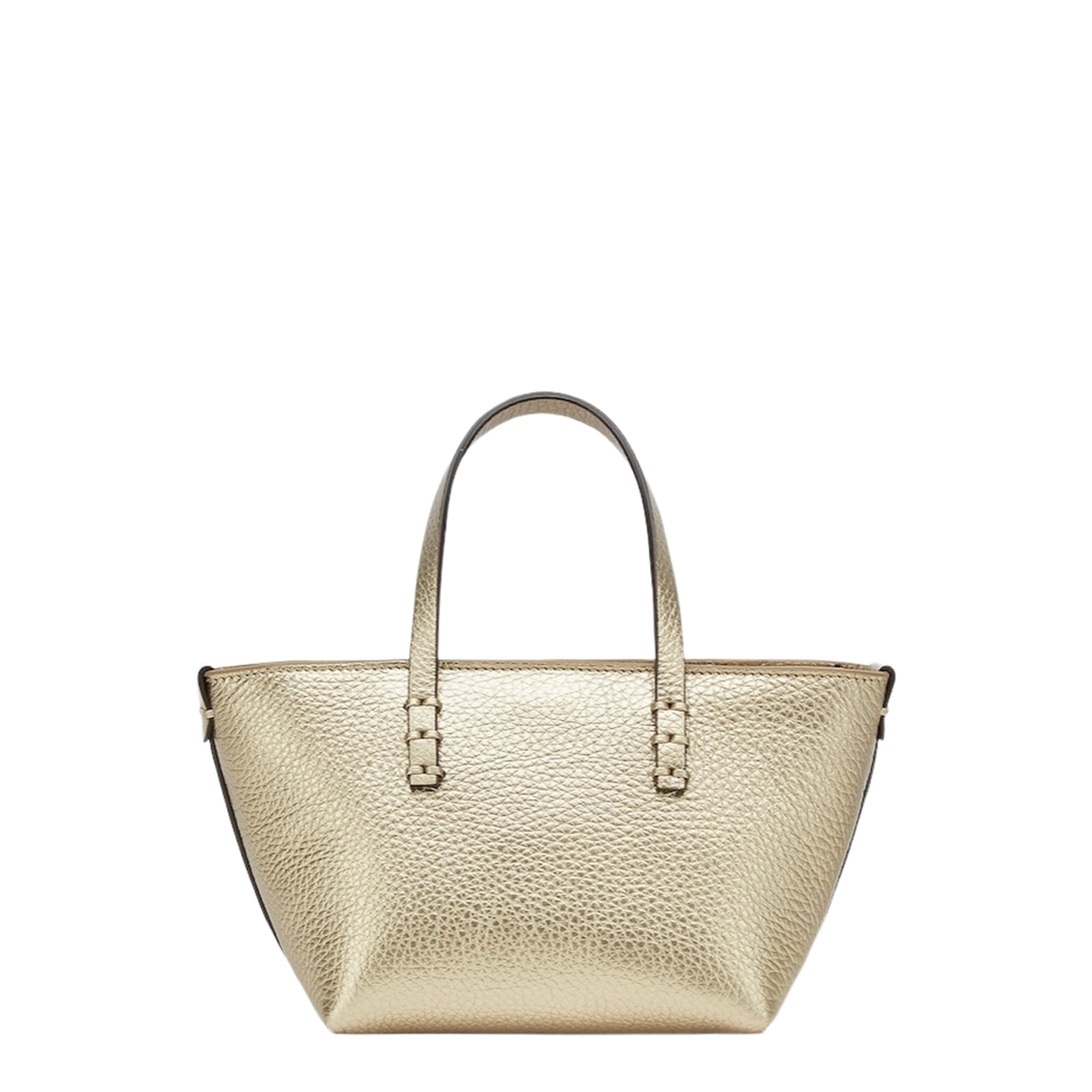 Roll Mini Tote Bag in Grainy Leather