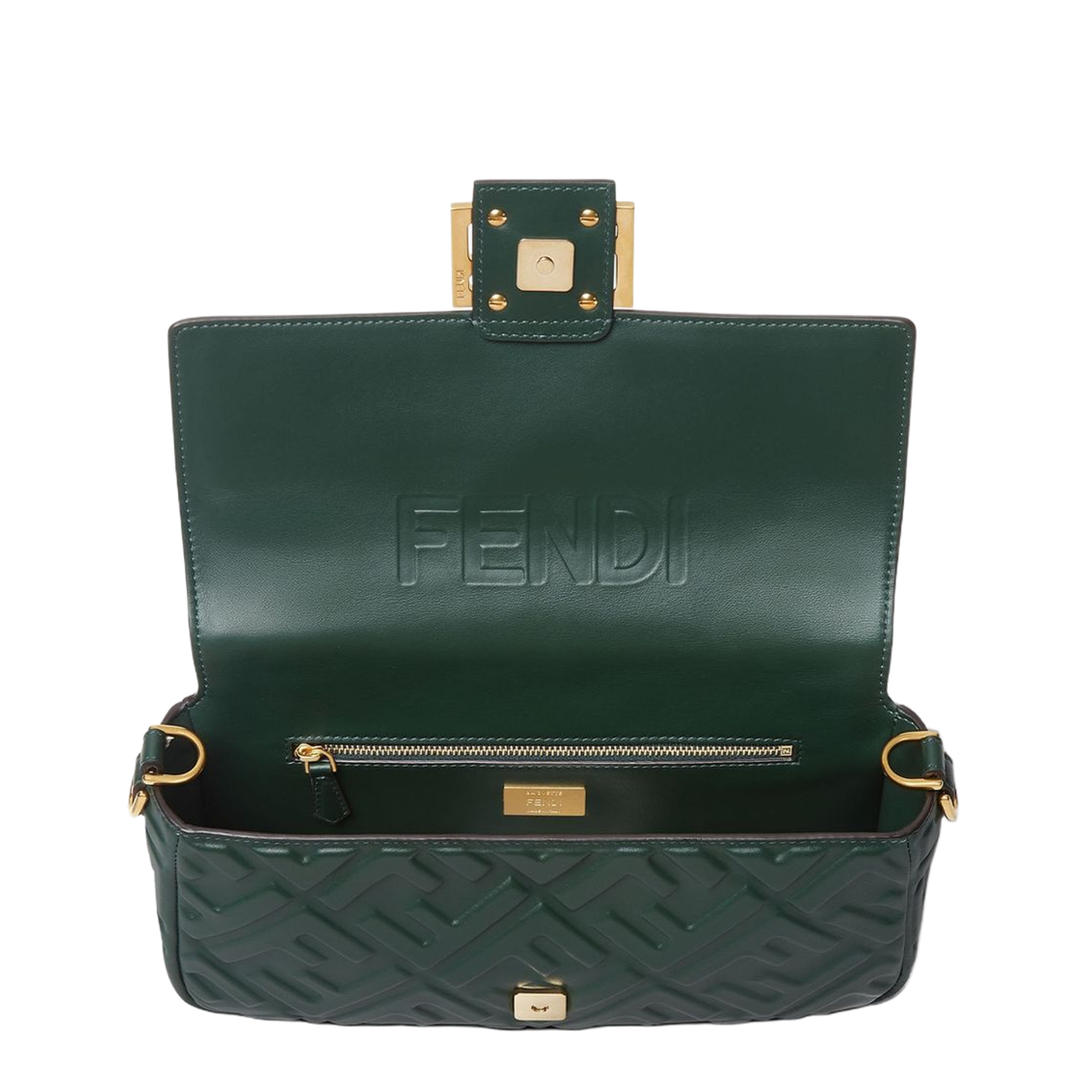 Leather Green Baguette