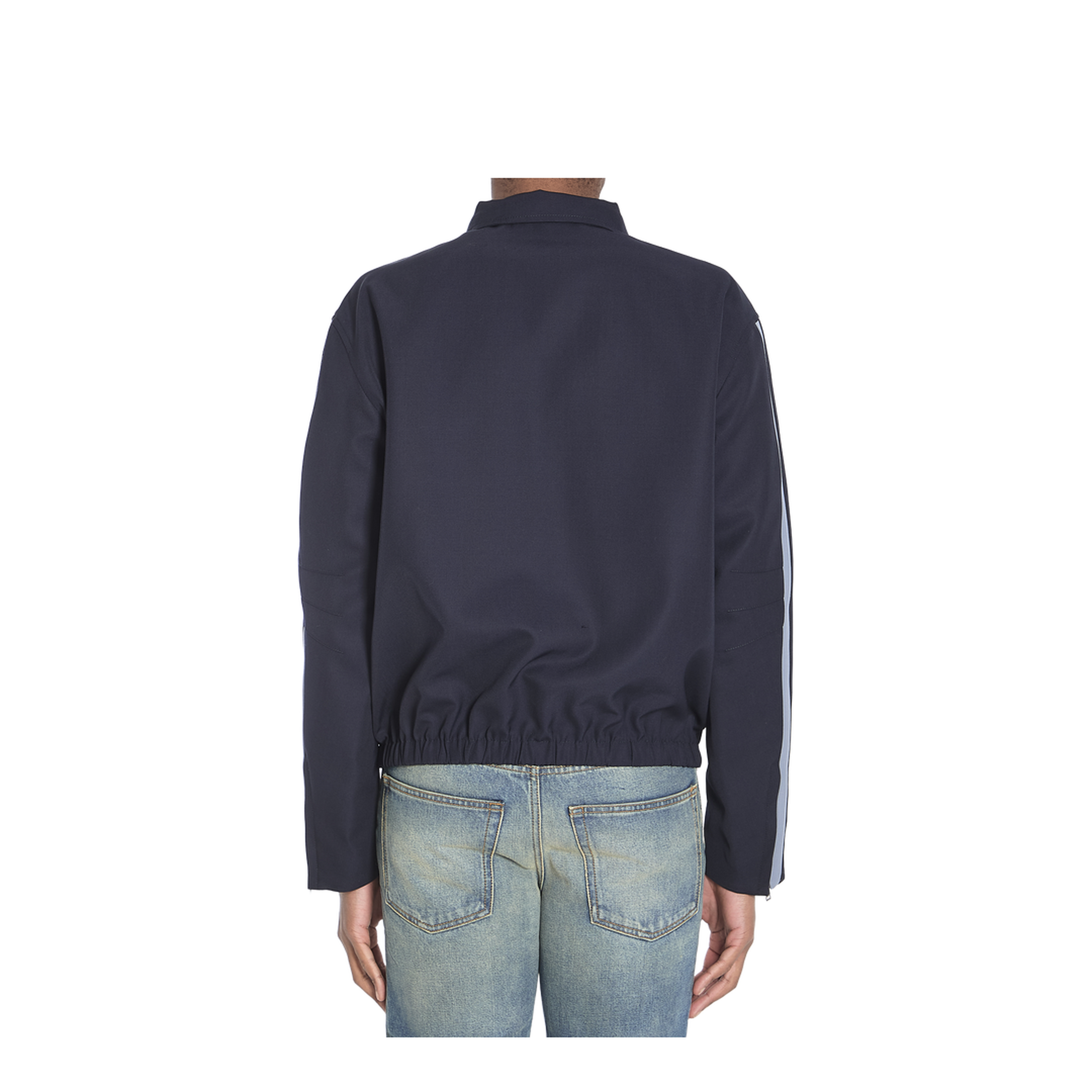 Black Polyester Blend Jacket