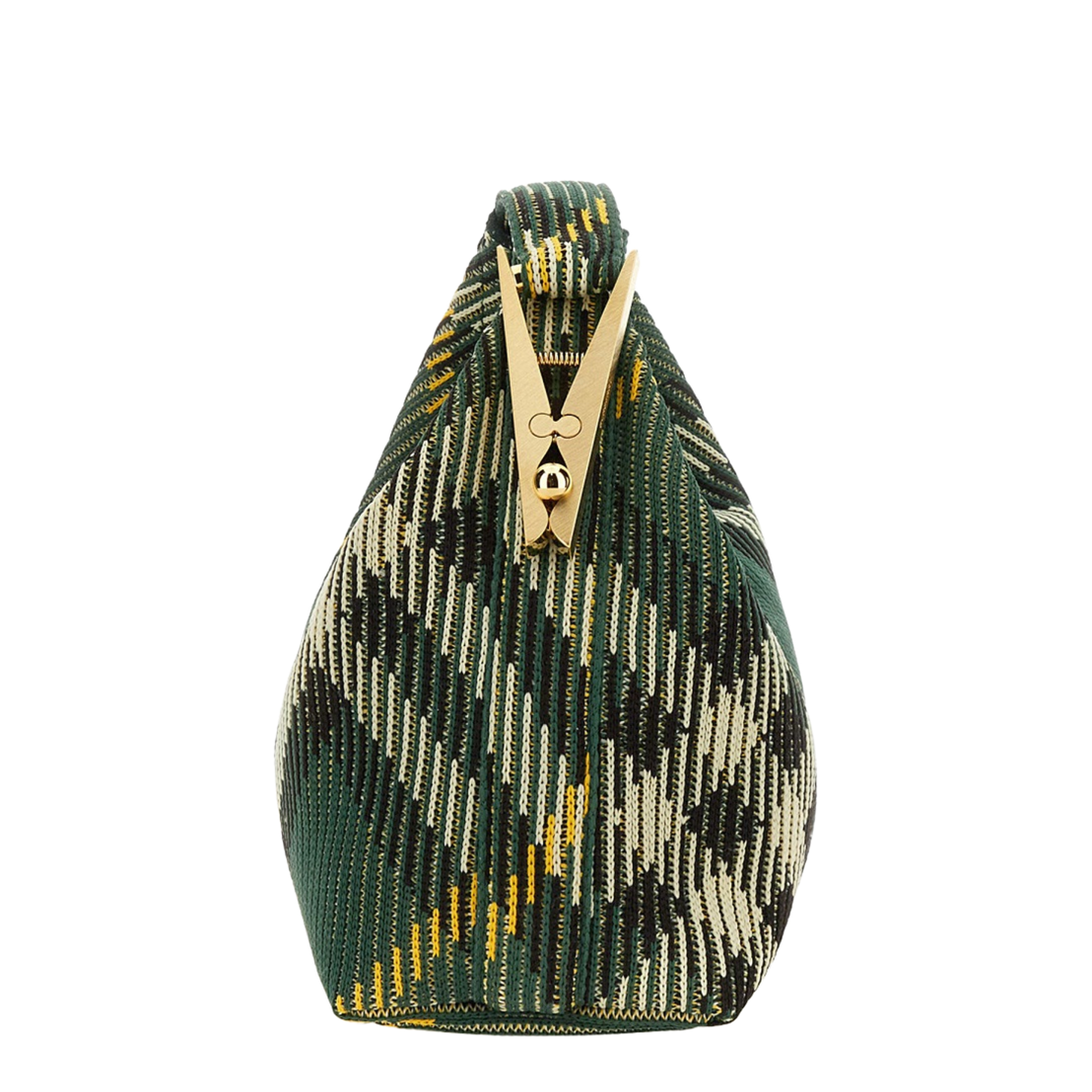 Embroidered Nylon Mini Peg Handbag