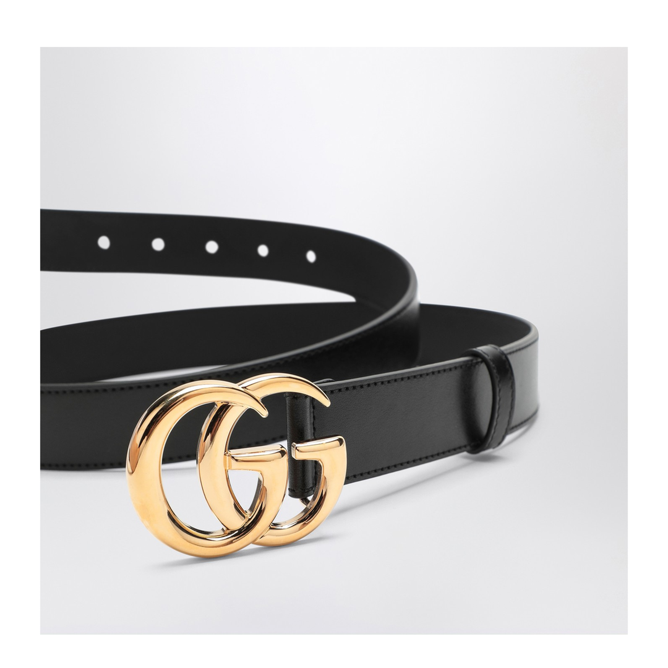 Belt with Shiny Buckle