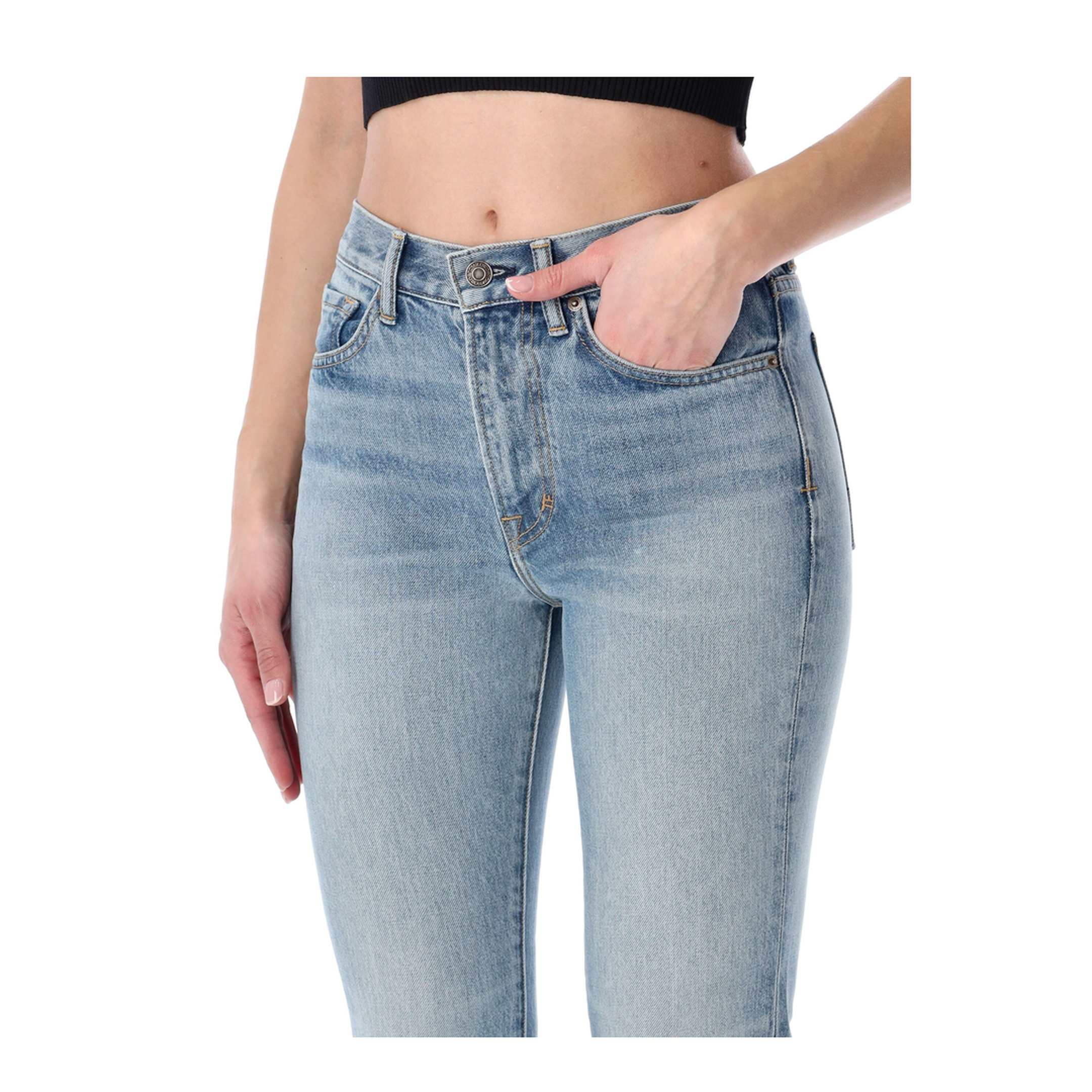 Washed Denim Jeans