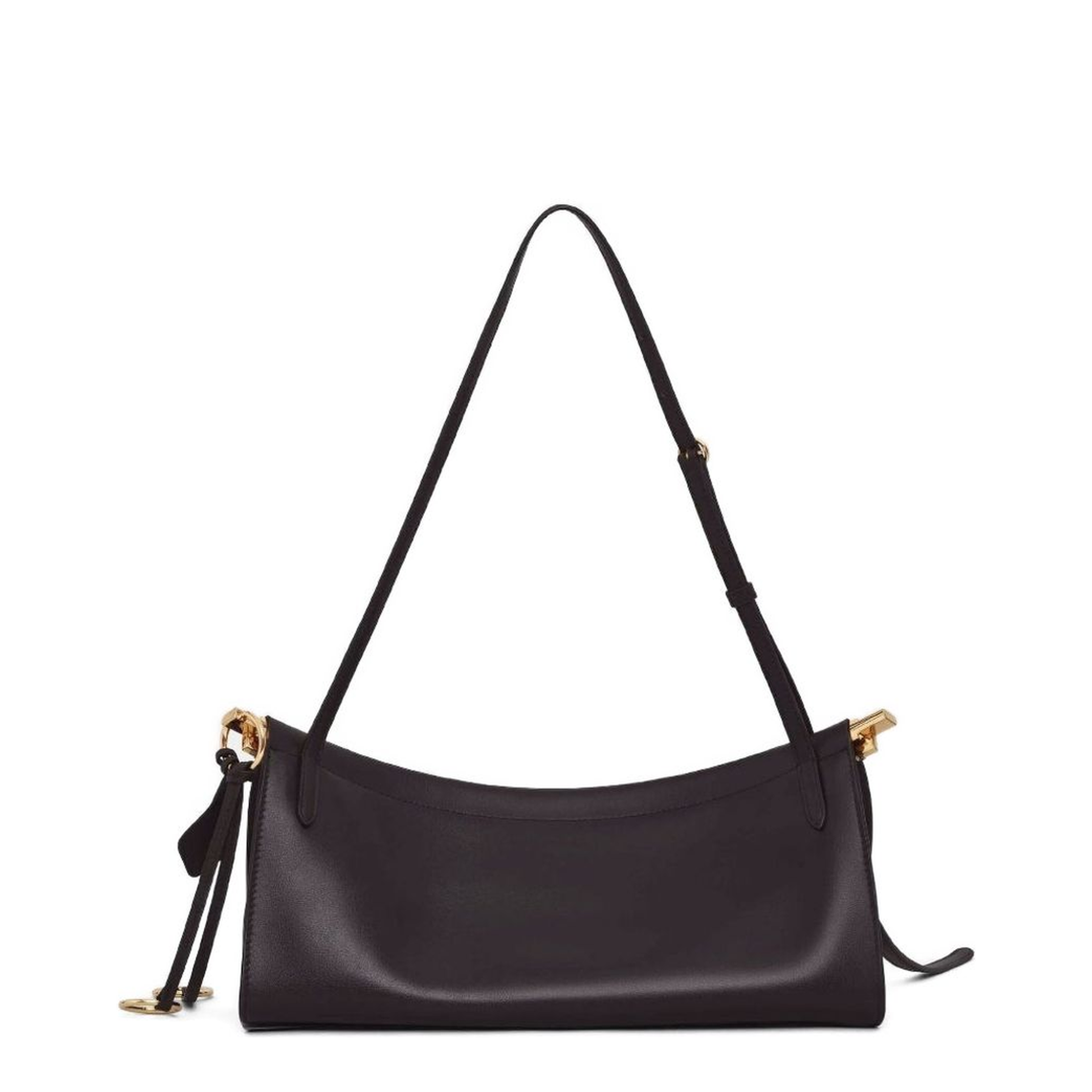 Le Click Medium Calfskin Shoulder Bag - Marron Foncé (Dark Brown)