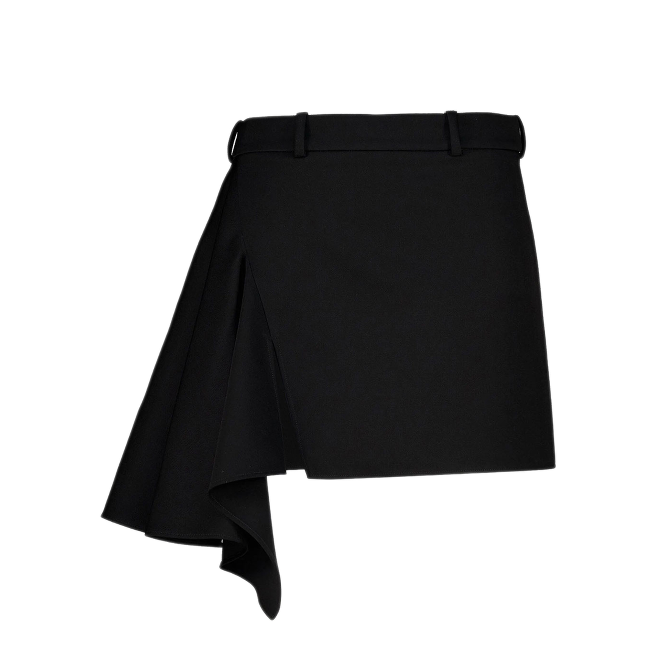 MAYFEYR - Givenchy - Wool Mini Skirt With Draped Slit - BW414H167D001