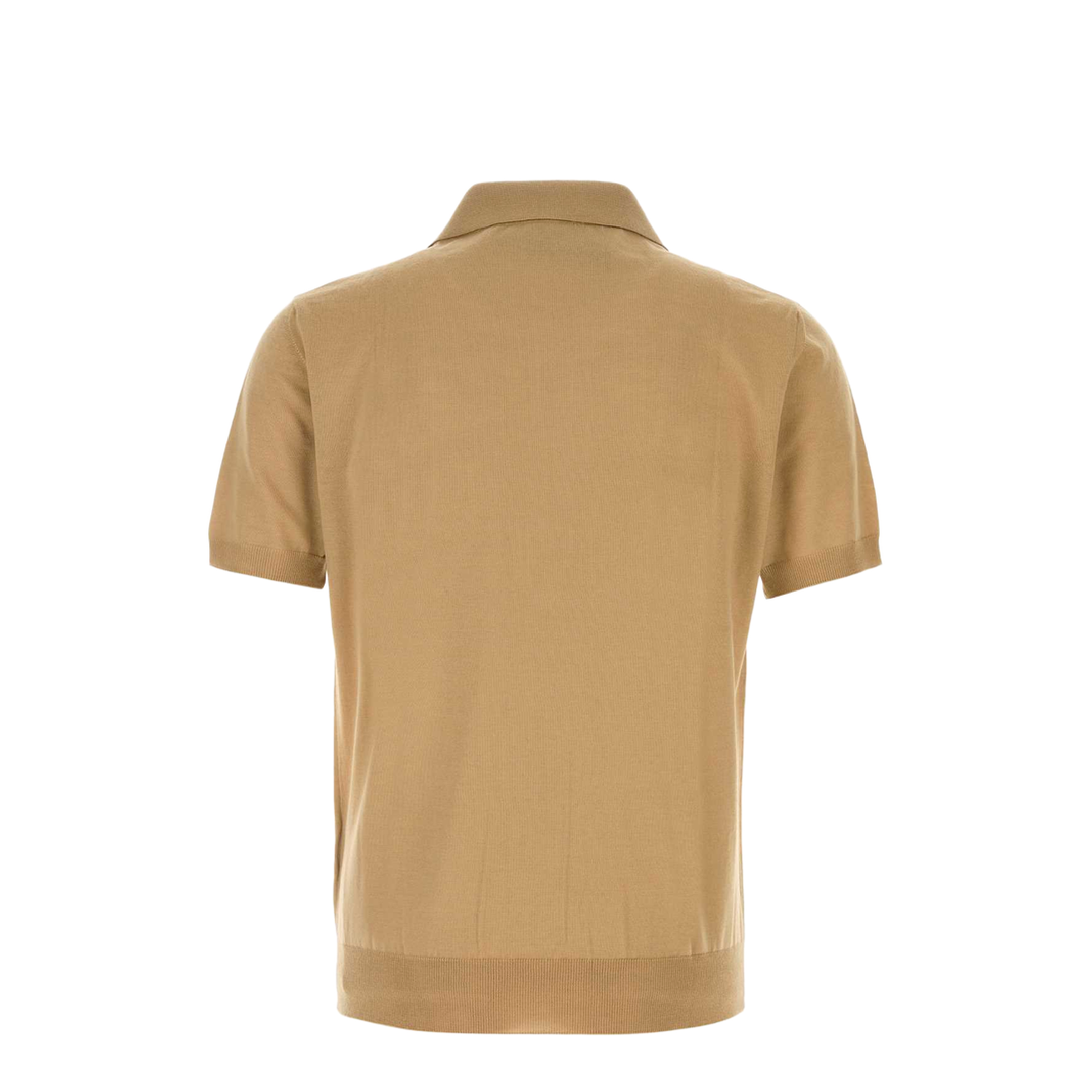 Camel Wool Polo Shirt