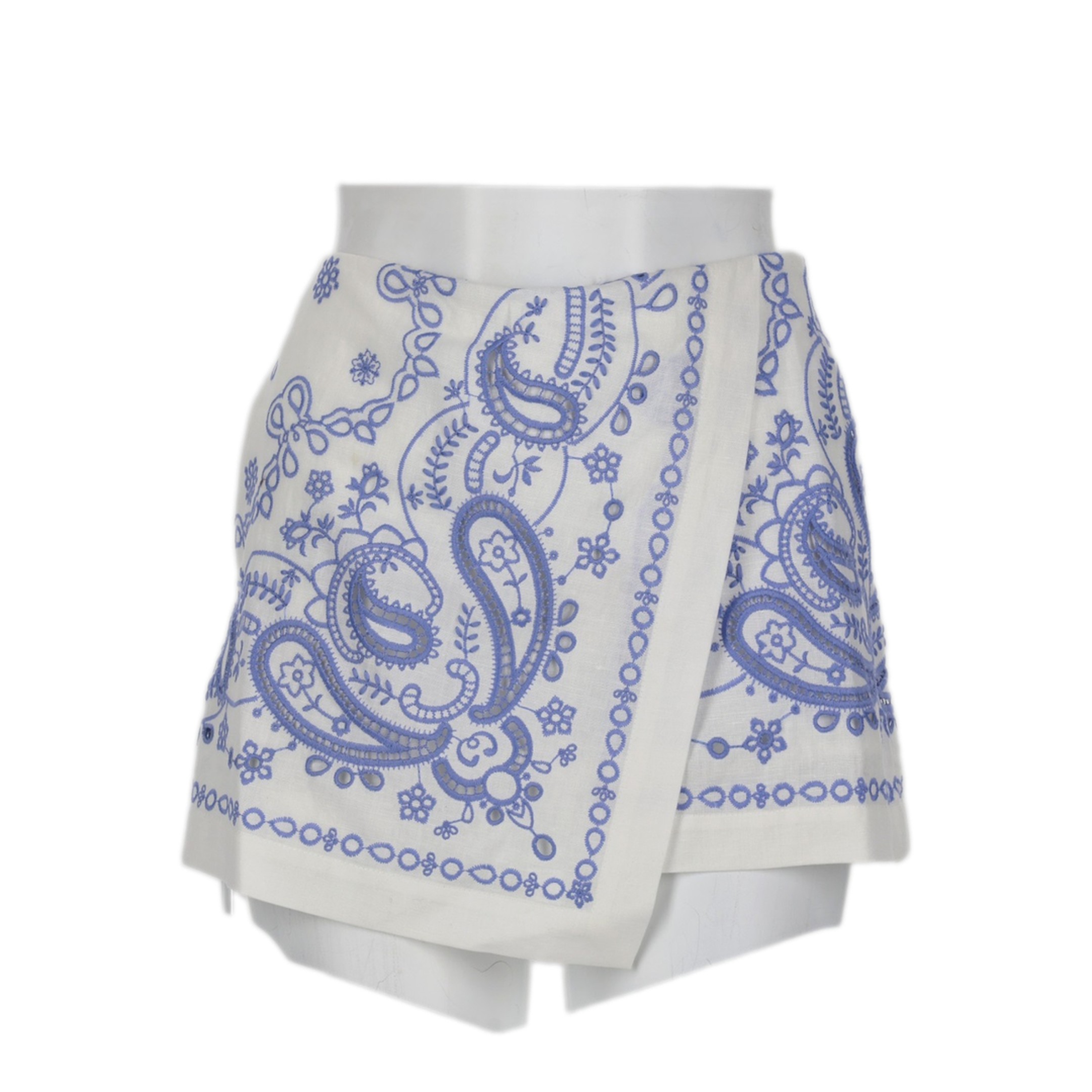 MAYFEYR - Self Portrait - Skort In Linen With Embroidery - AC26007SKWWHITE