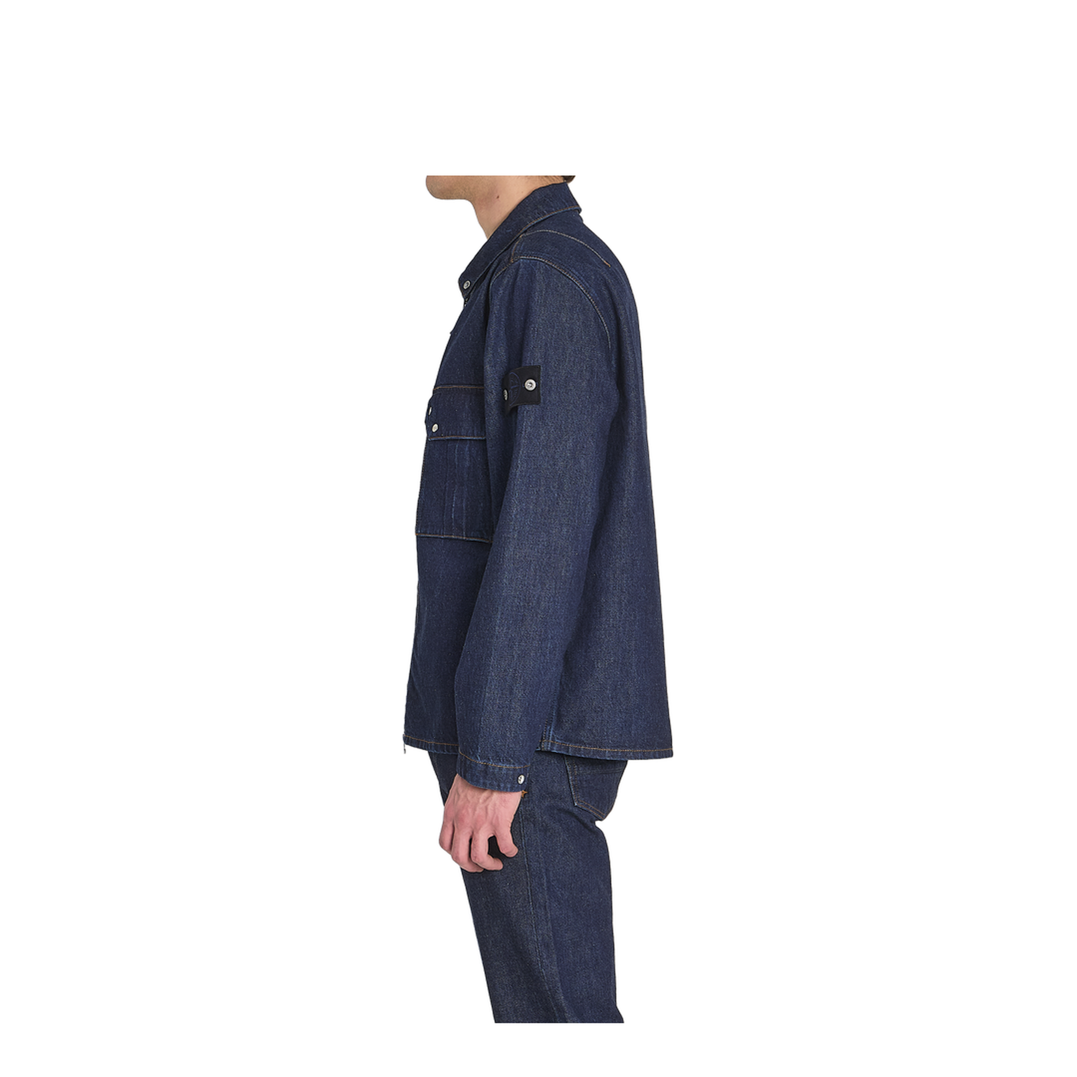 Zip Denim Overshirt