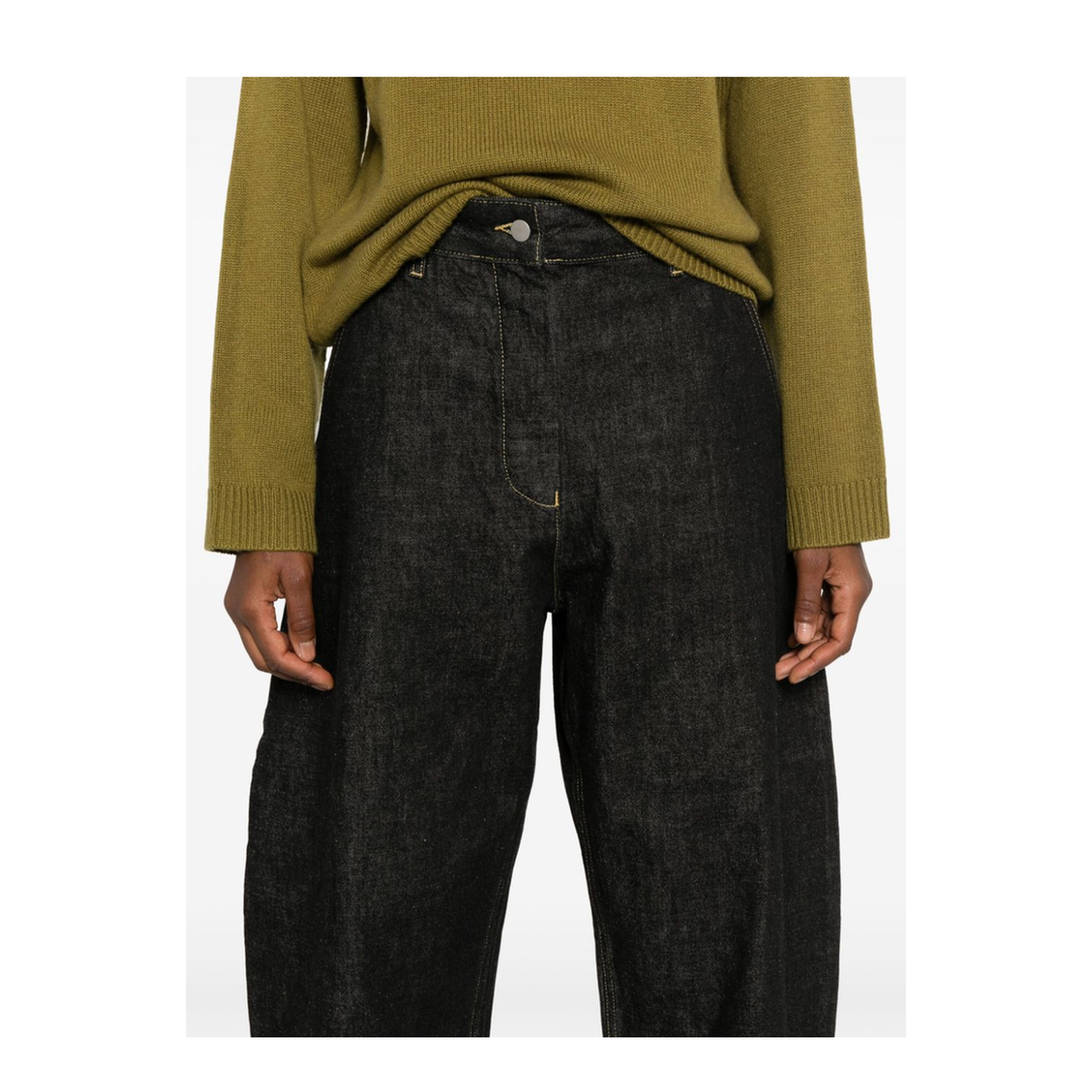 MAYFEYR - Studio Nicholson - Pre Jeans Black - CHALCOSNW1417BLACK
