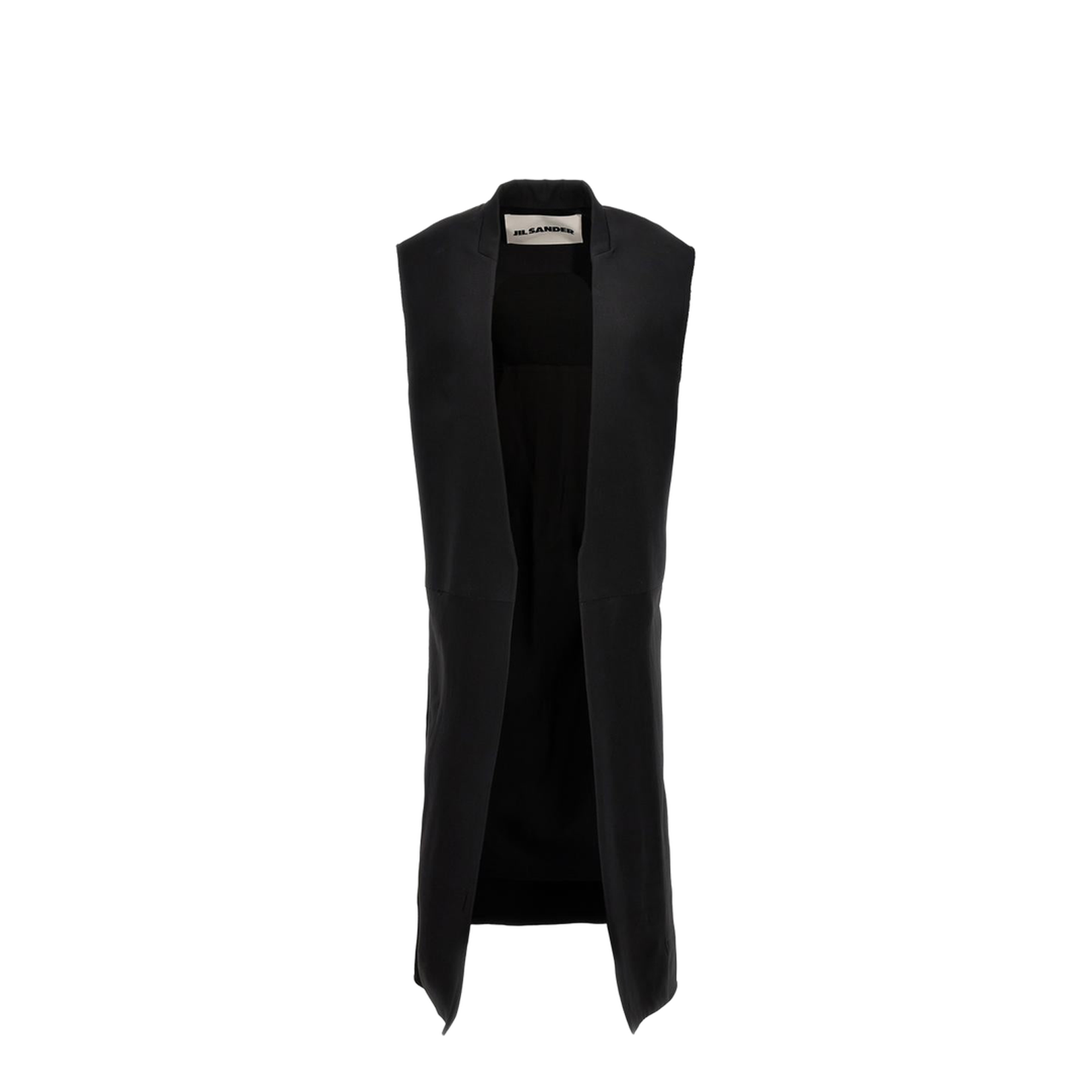 Two-material long vest
