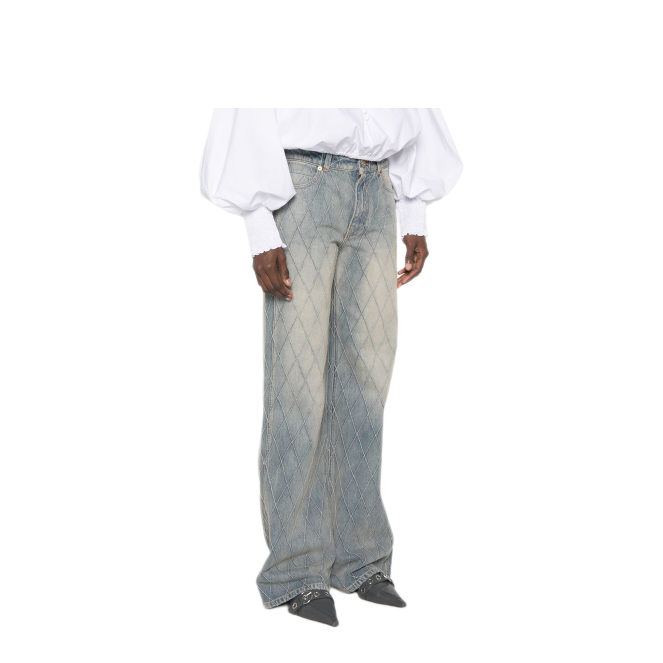 MAYFEYR - Balmain - Jeans Light Blue - HF1MI052DF796FC