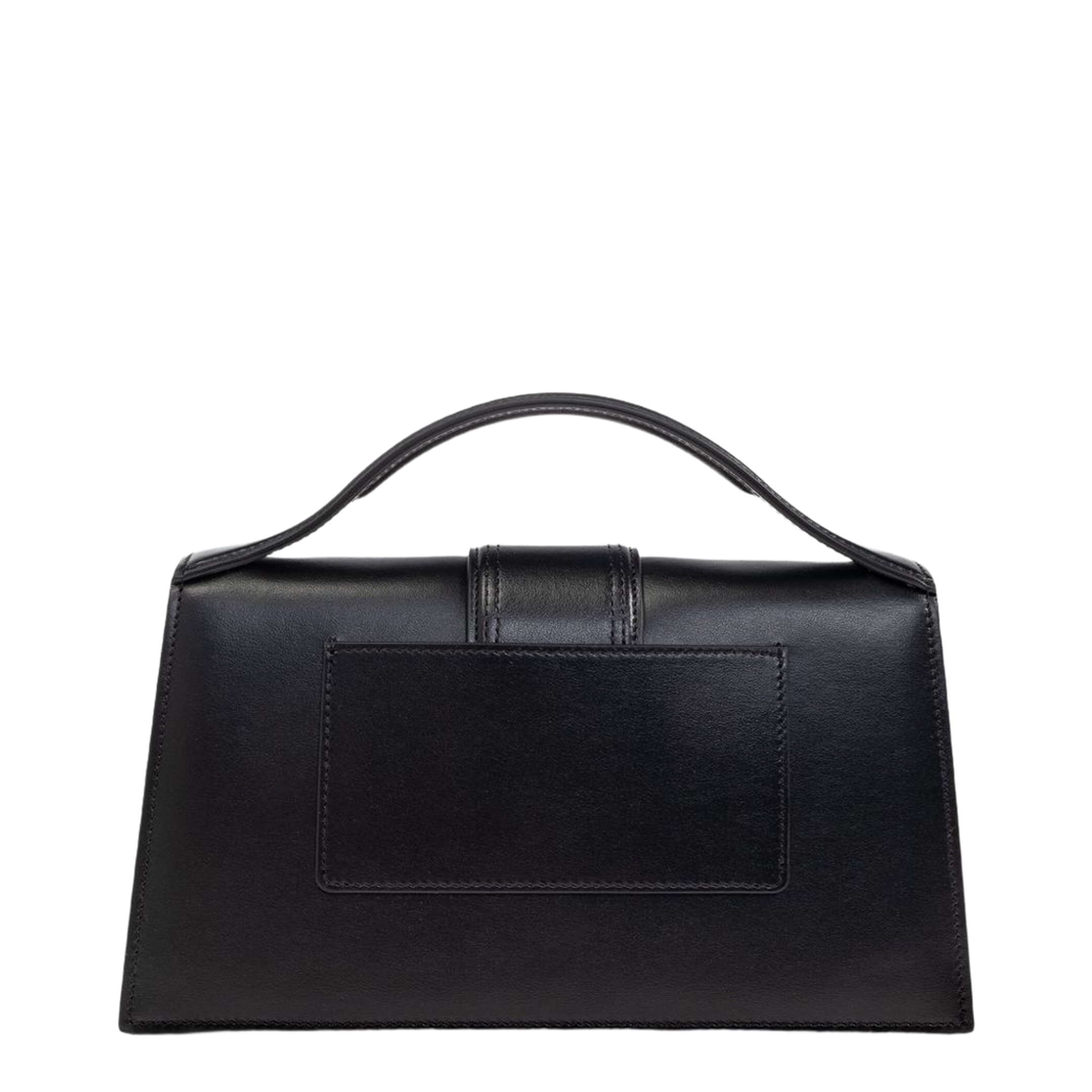 The Bambino Large Cow Leather Top-Handle Bag - Noir