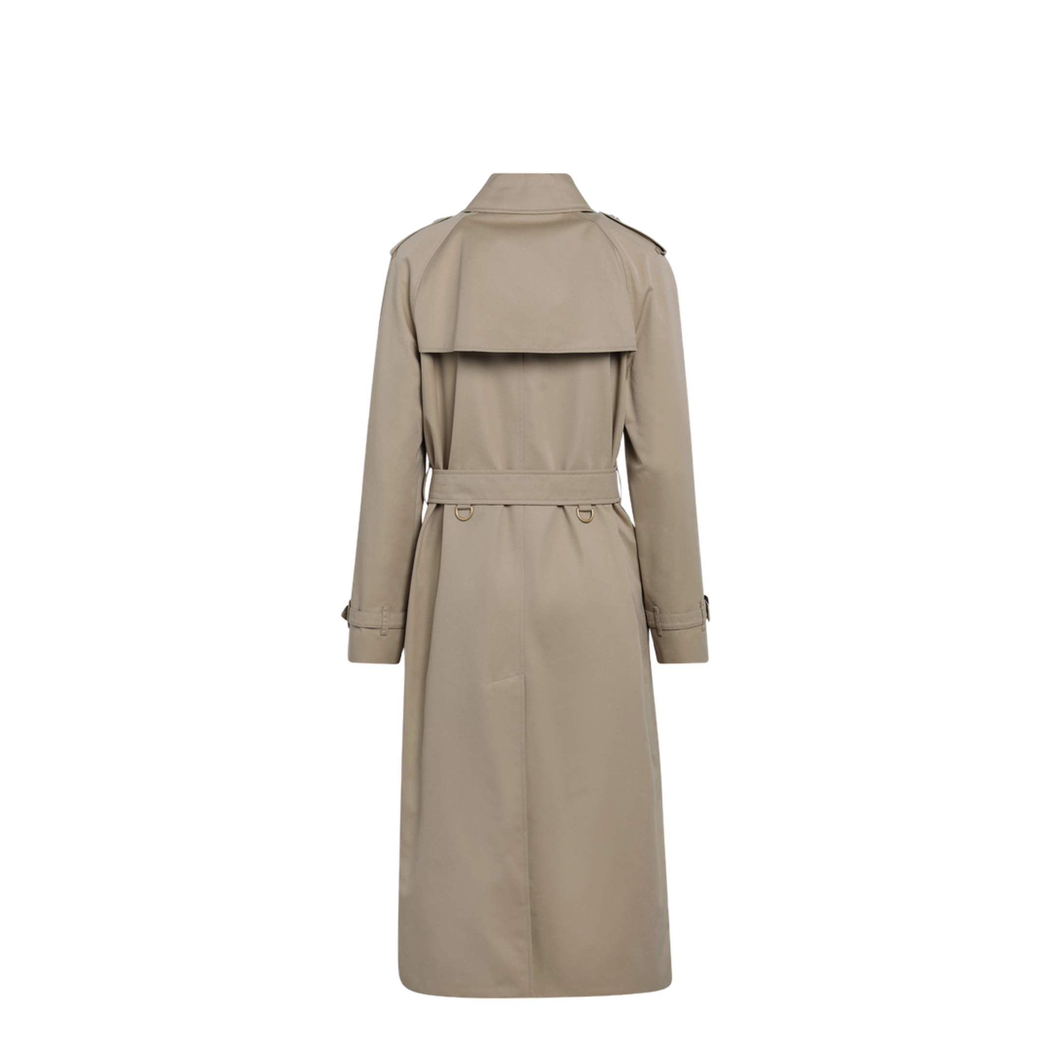 MAYFEYR - Burberry - Waterloo Long Cotton Gabardine Trench Coat In Honey - 8117254123456A1366