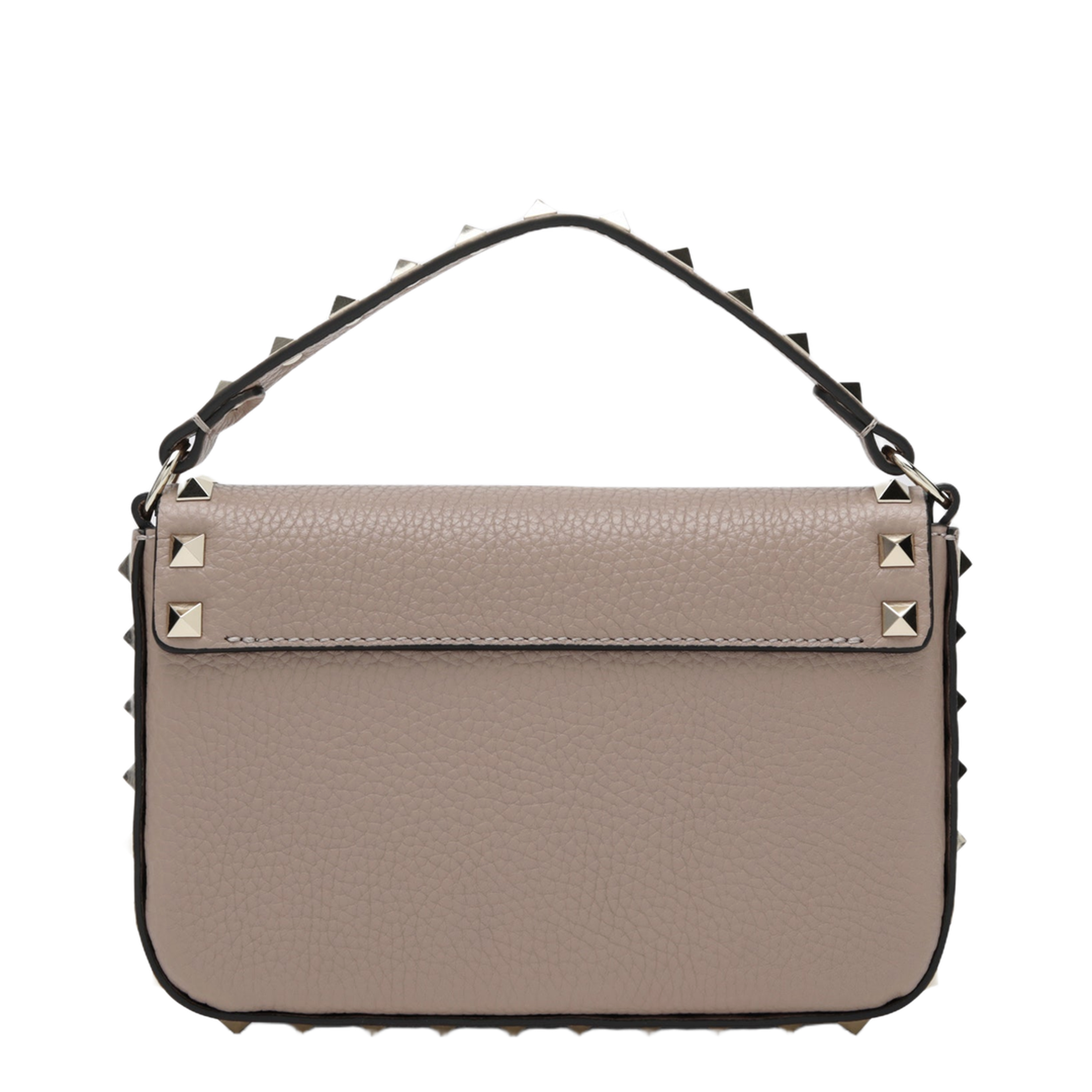 MAYFEYR - Valentino - Rockstud Pouch In Grained Calf Leather, Powder - 9W2P0W07VSHP45