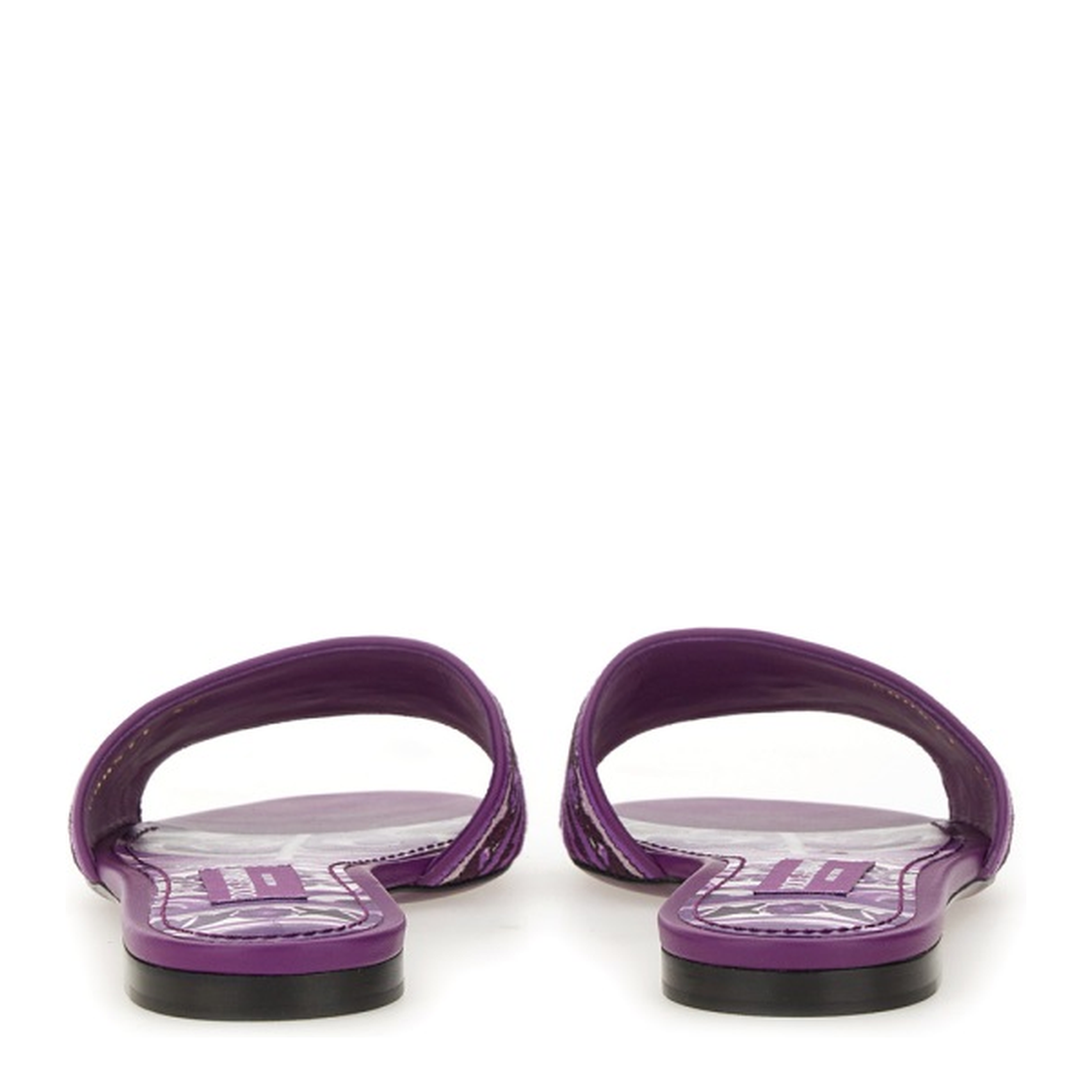 Embroidered Slides in Multicolor