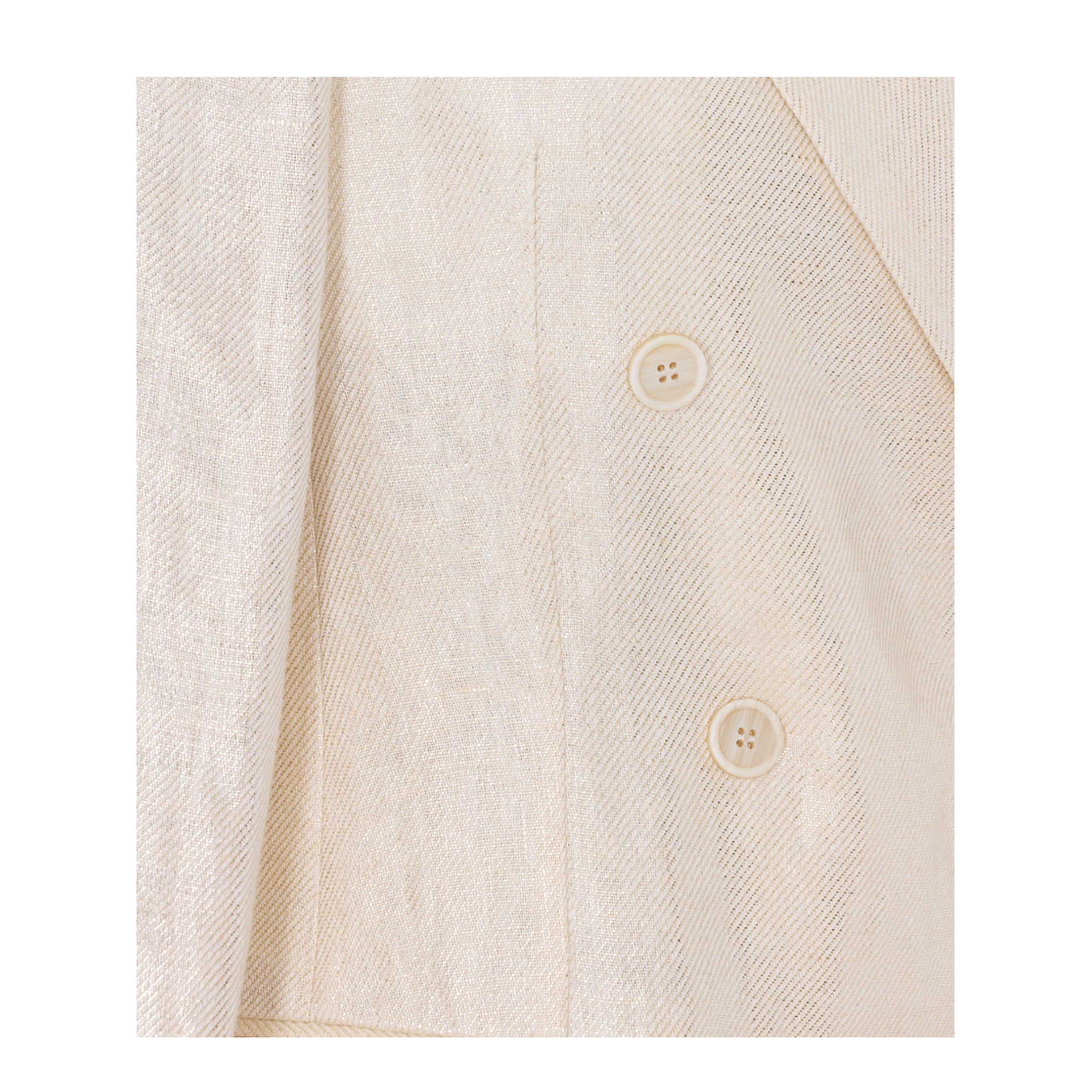 Women's Double-Breasted Blazer - Natural