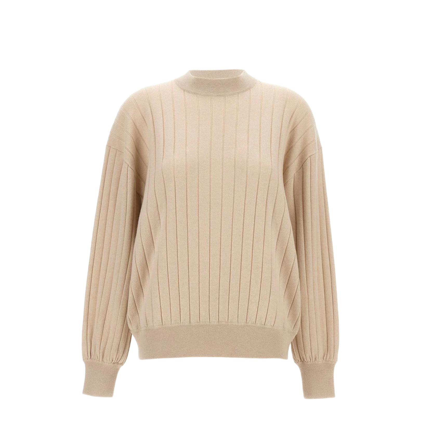 Cashmere V-neck Sweater with Necklace