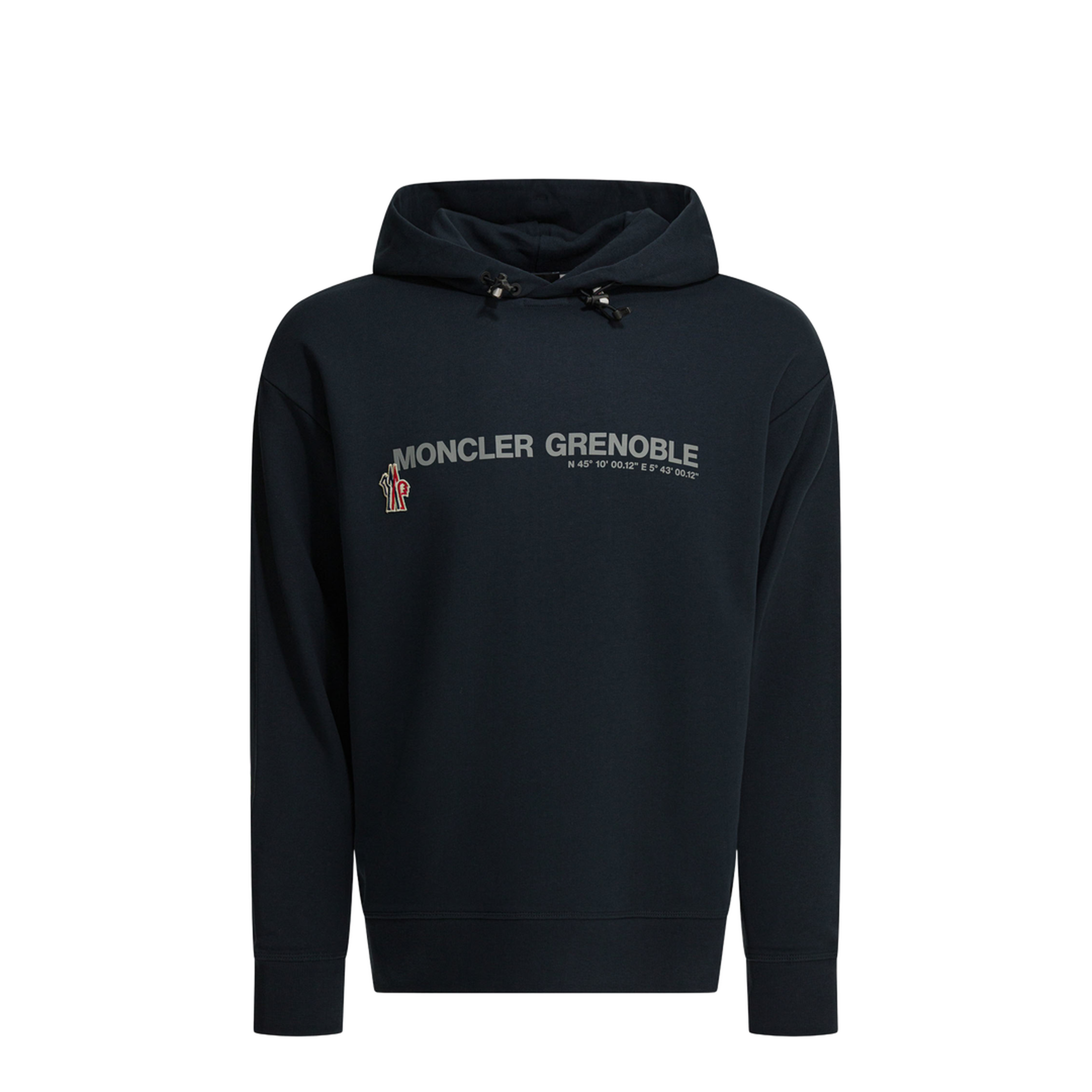 Logo Print Hoodie Sweatshirt Blue