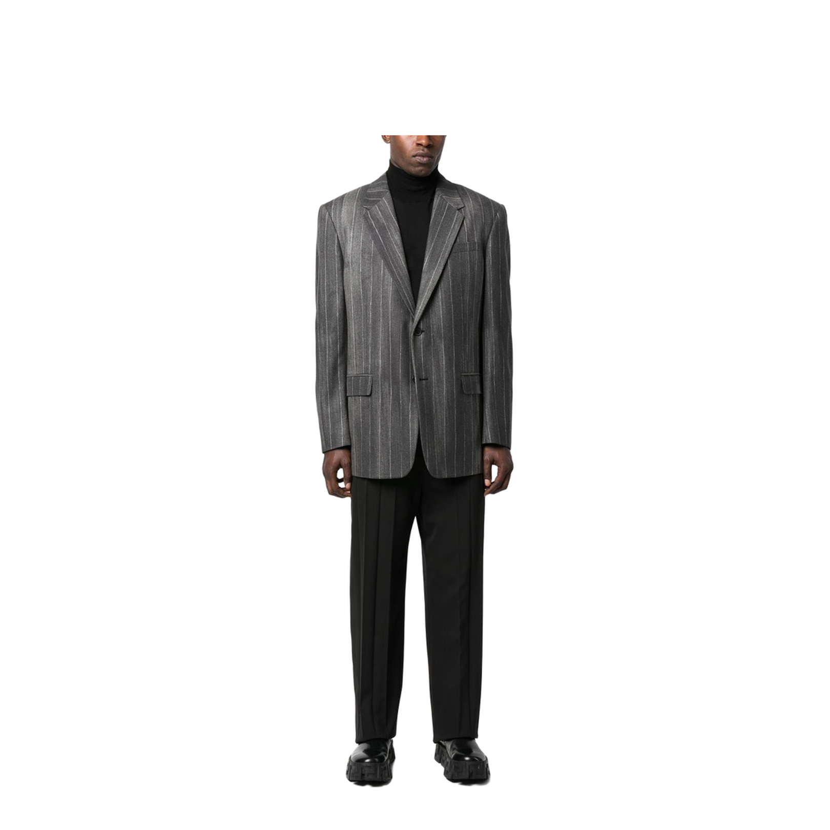 Wool Tailored Jacket Brown