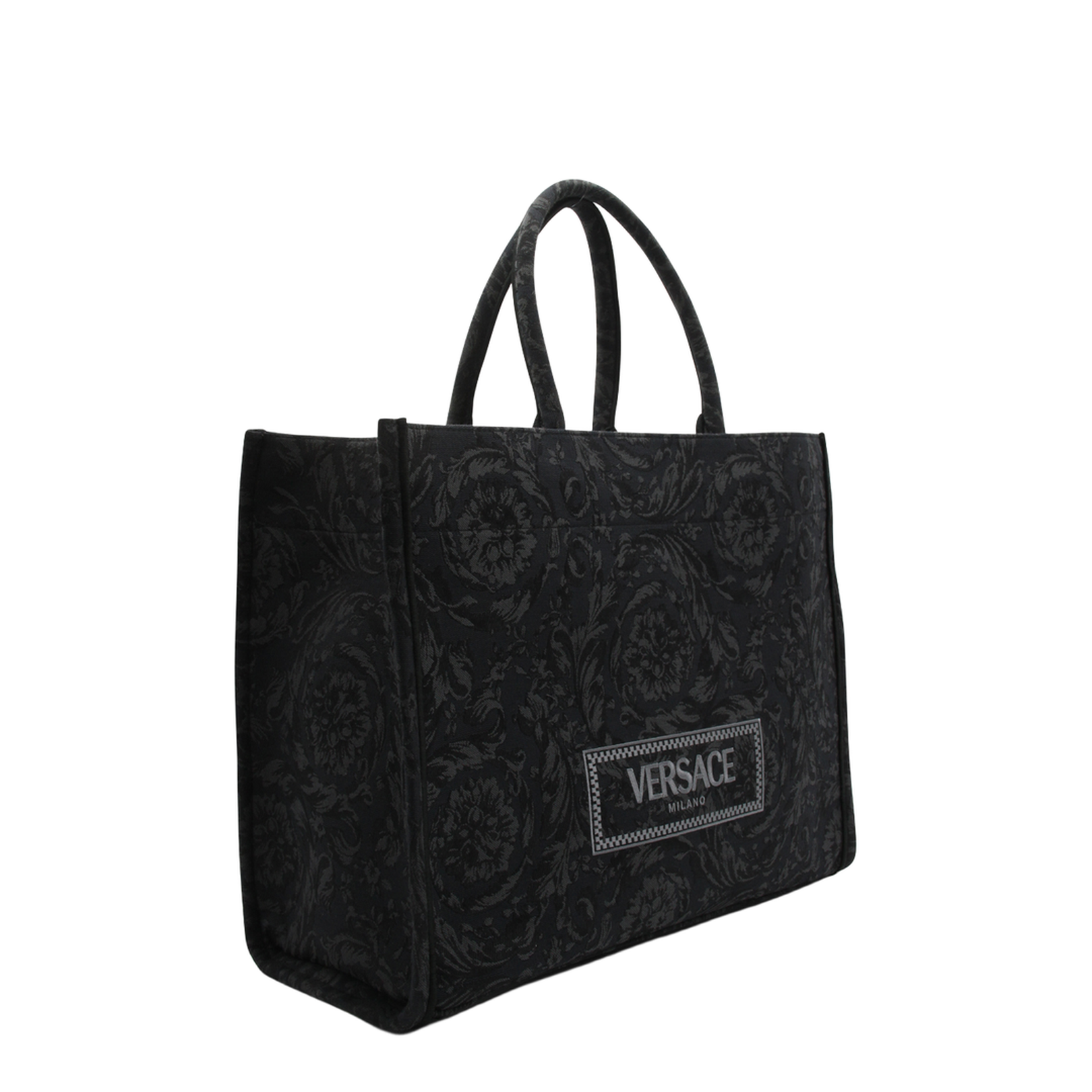 Embroidered Fabric Big Athena Shopping Bag