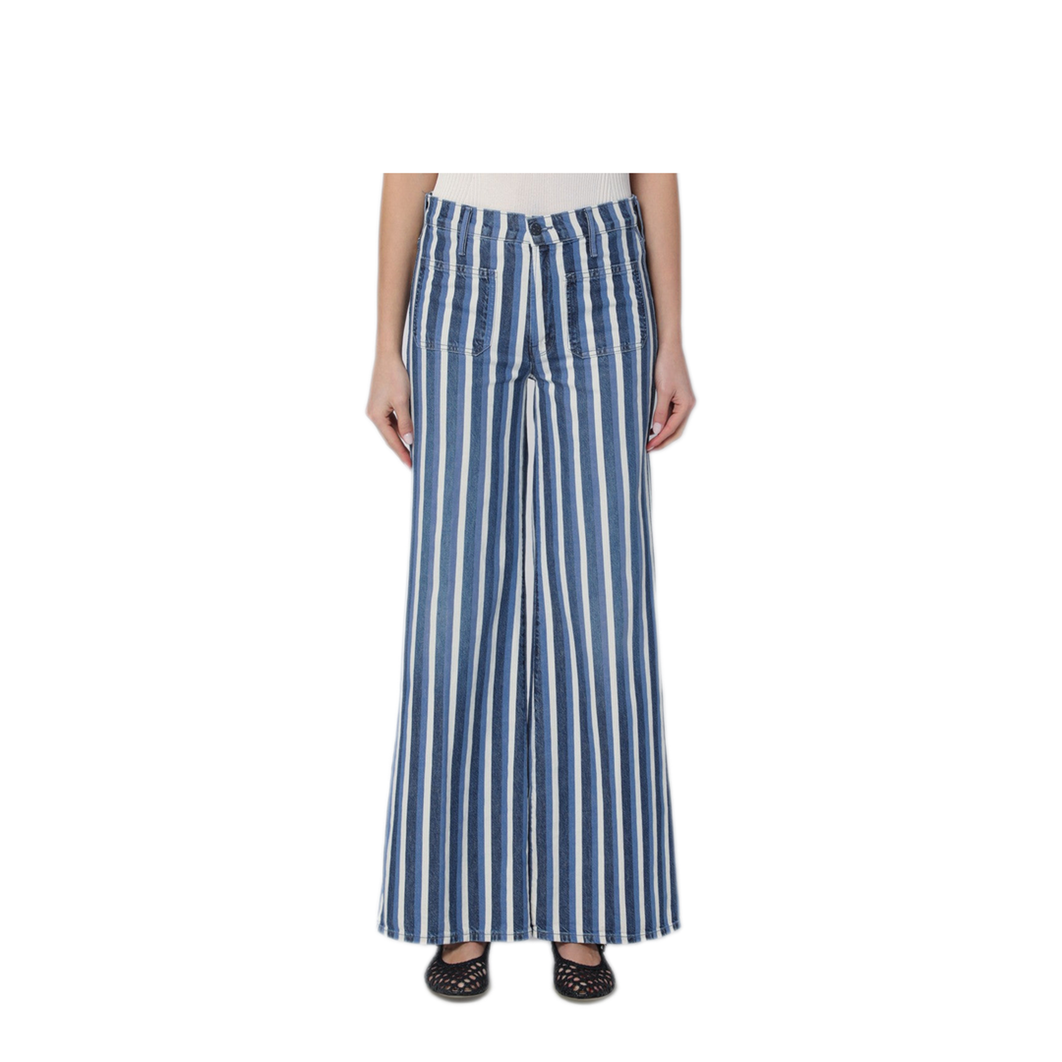 MAYFEYR - Mother - Jeans The Patch Pocket Twister Sneak Striped - 10945-1605COFUP