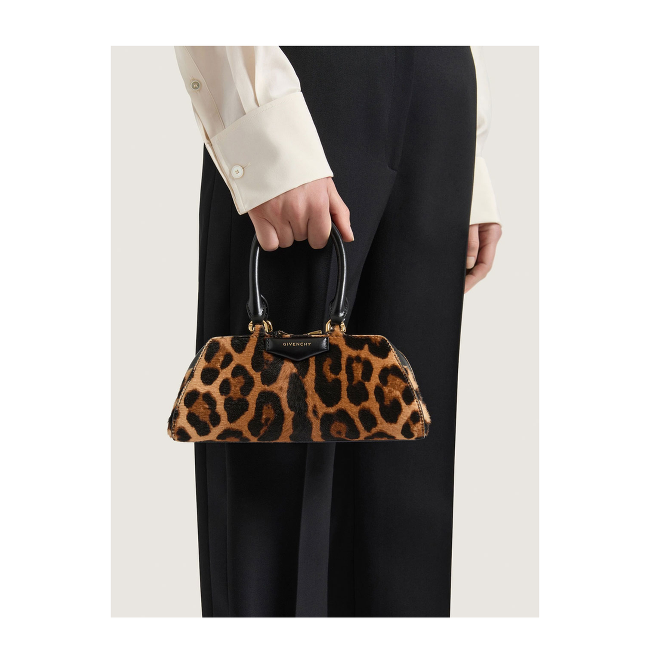 MAYFEYR - Givenchy - Mini Antigona East-West Bag In Leopard Pony Effect Leather - BB5146B2B1