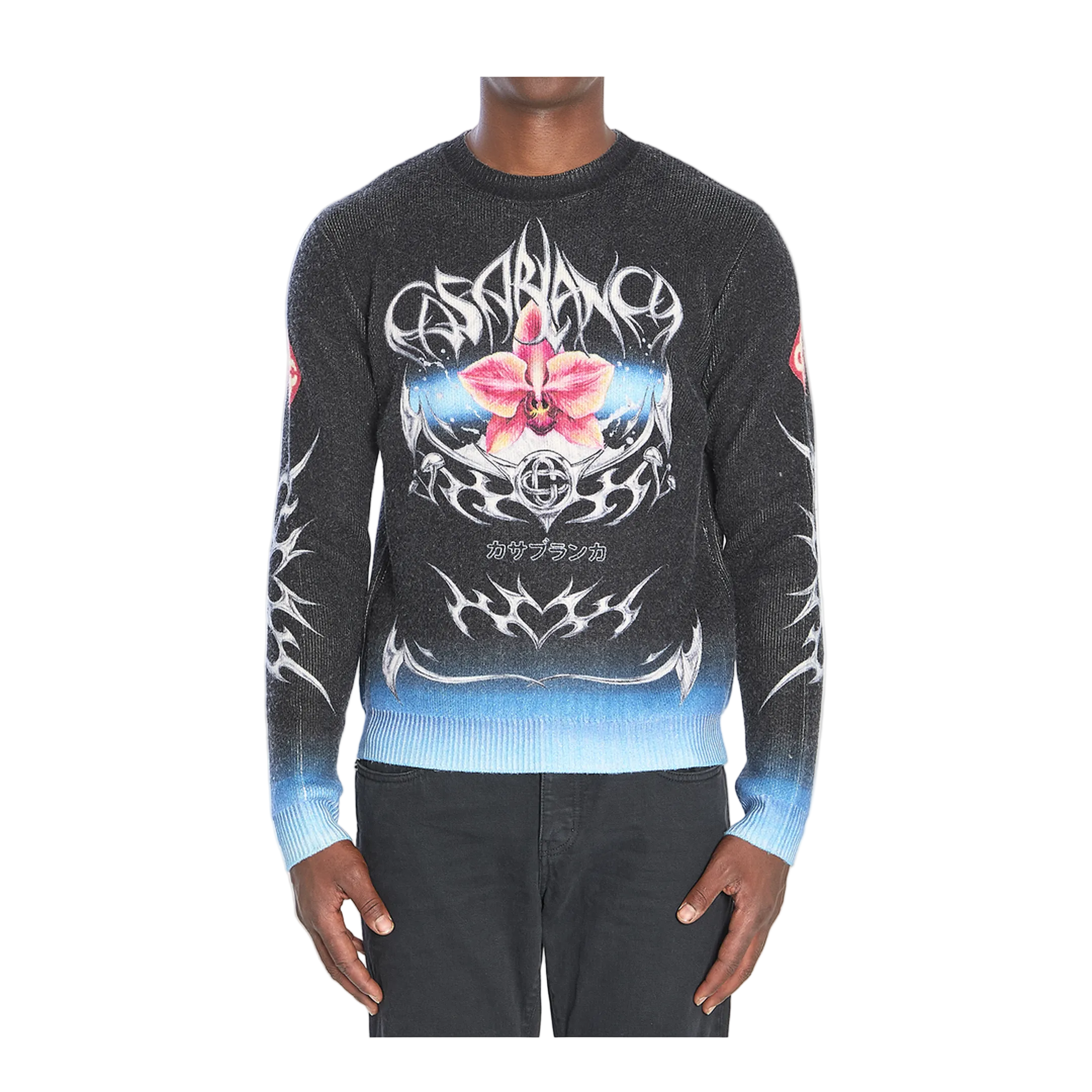 Sweater with Blades Print