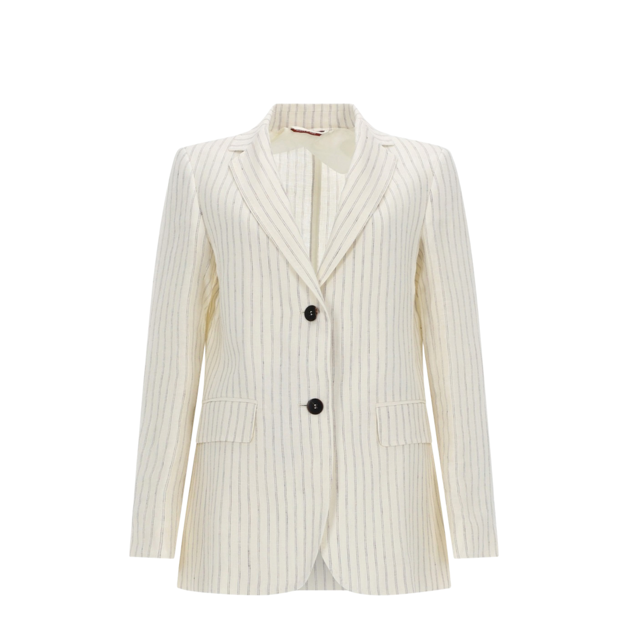 Linen Pinstripe Blazer