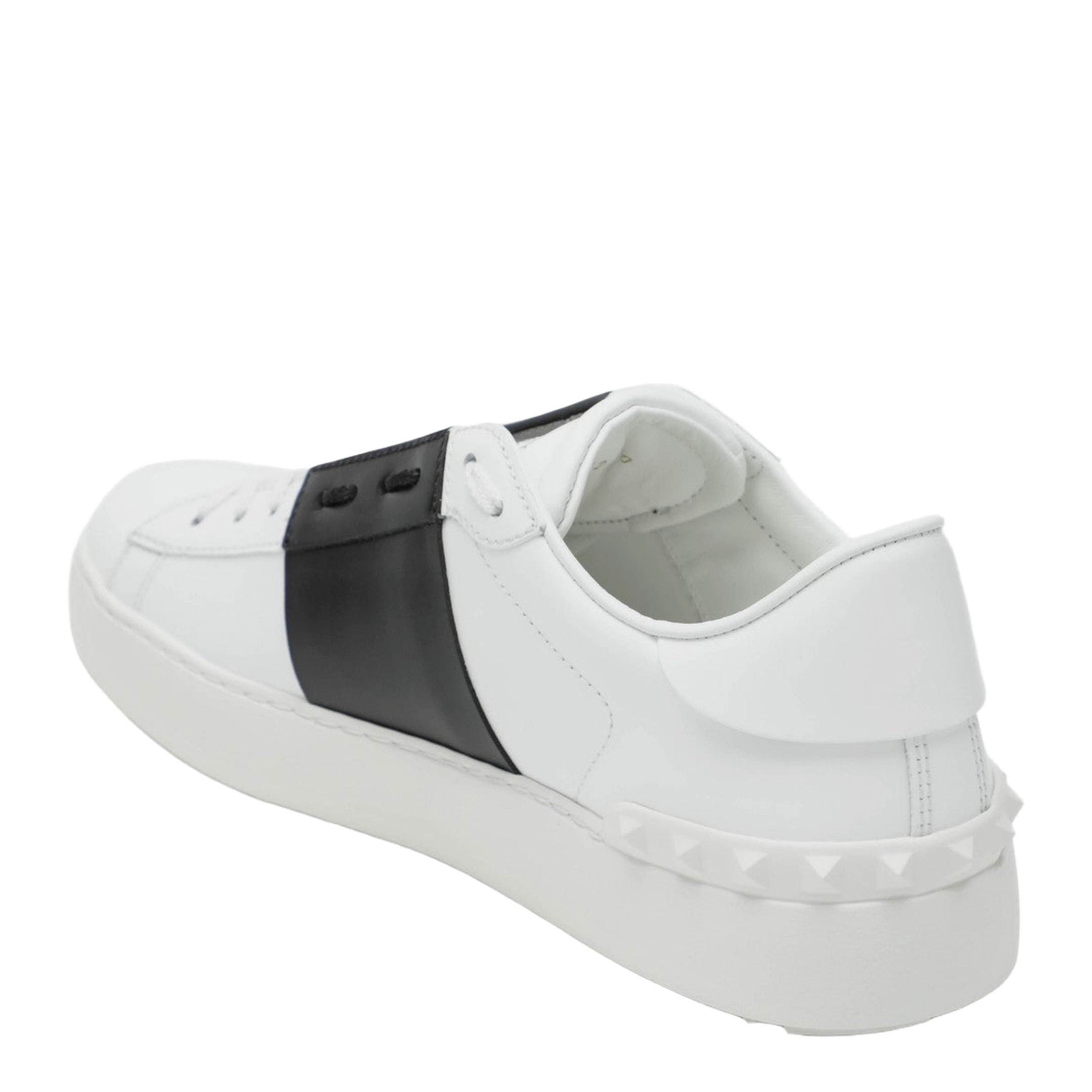 White and Black Open Sneakers