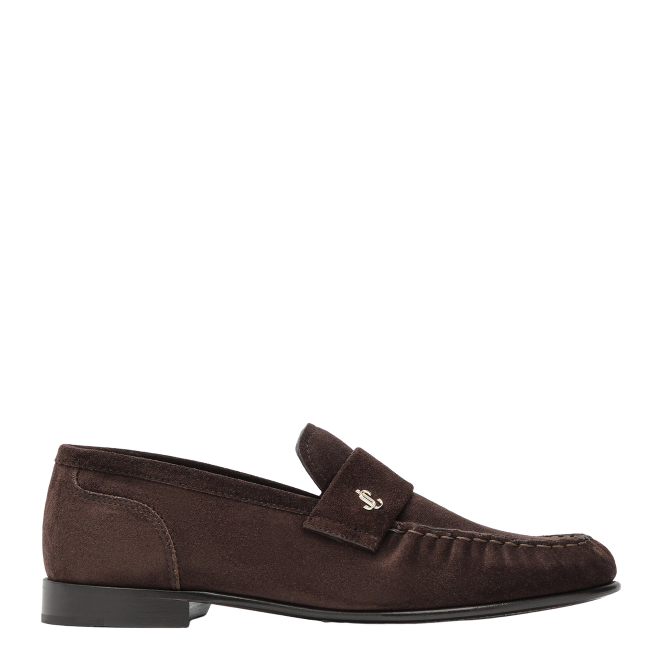 MAYFEYR - Jimmy Choo - Suede Leather Loafers In Chocolate - ELLISLOAFERFSUE025623
