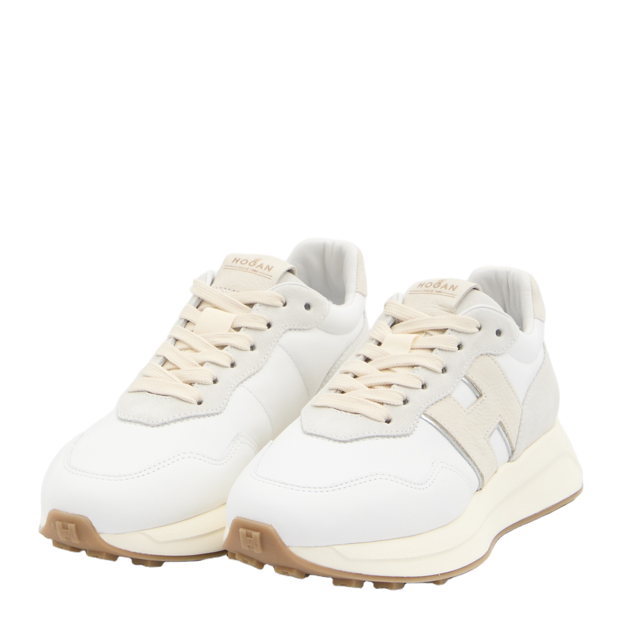 Sneakers White Grey Beige