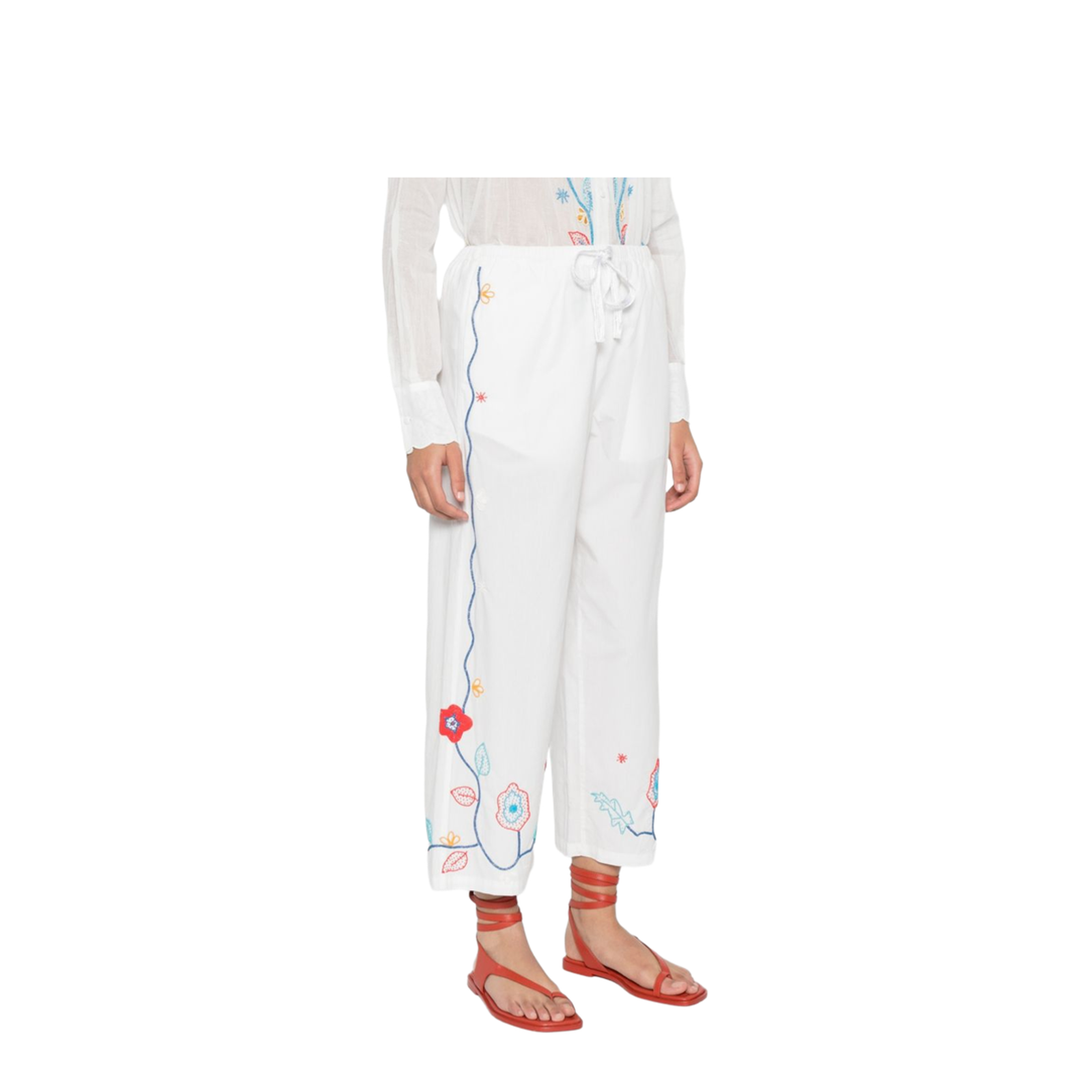 MAYFEYR - Forte Forte - Trousers White - 14848MYPANTSCRYSTAL