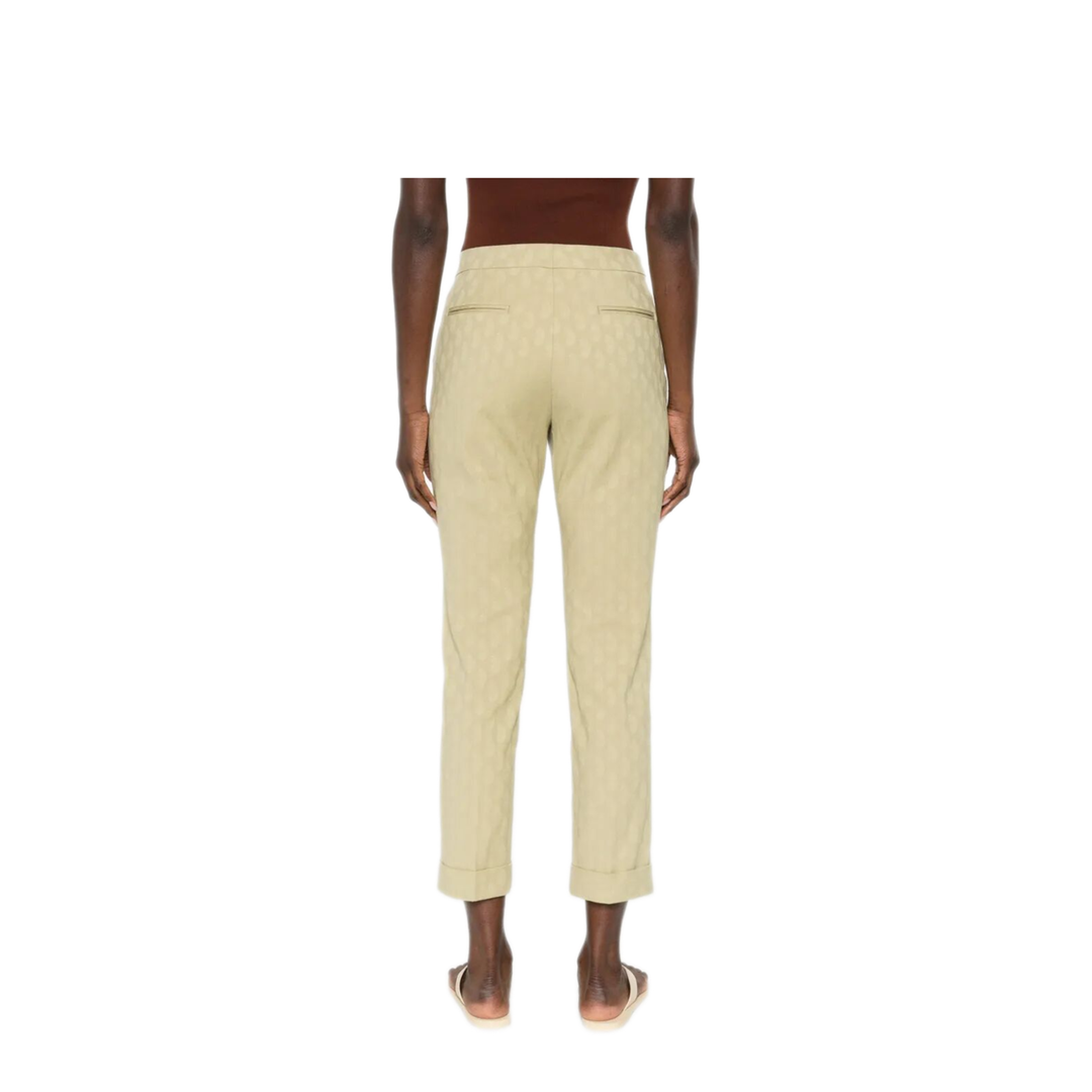 MAYFEYR - Etro - Cropped Cotton Jacquard Trousers With Micro Paisley Motif - WREA000299TJEK3M0208
