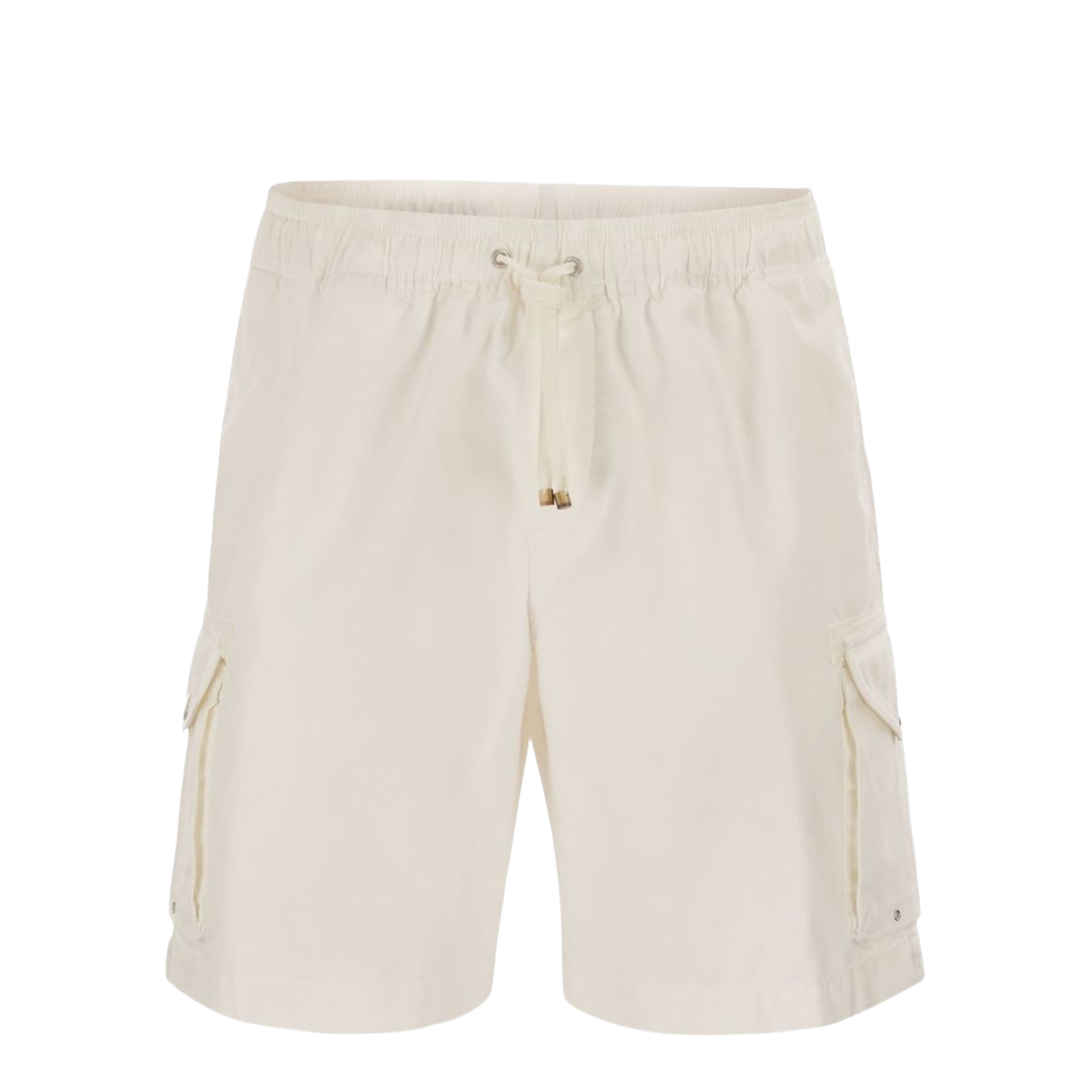 Drawstring Cotton Cargo Shorts