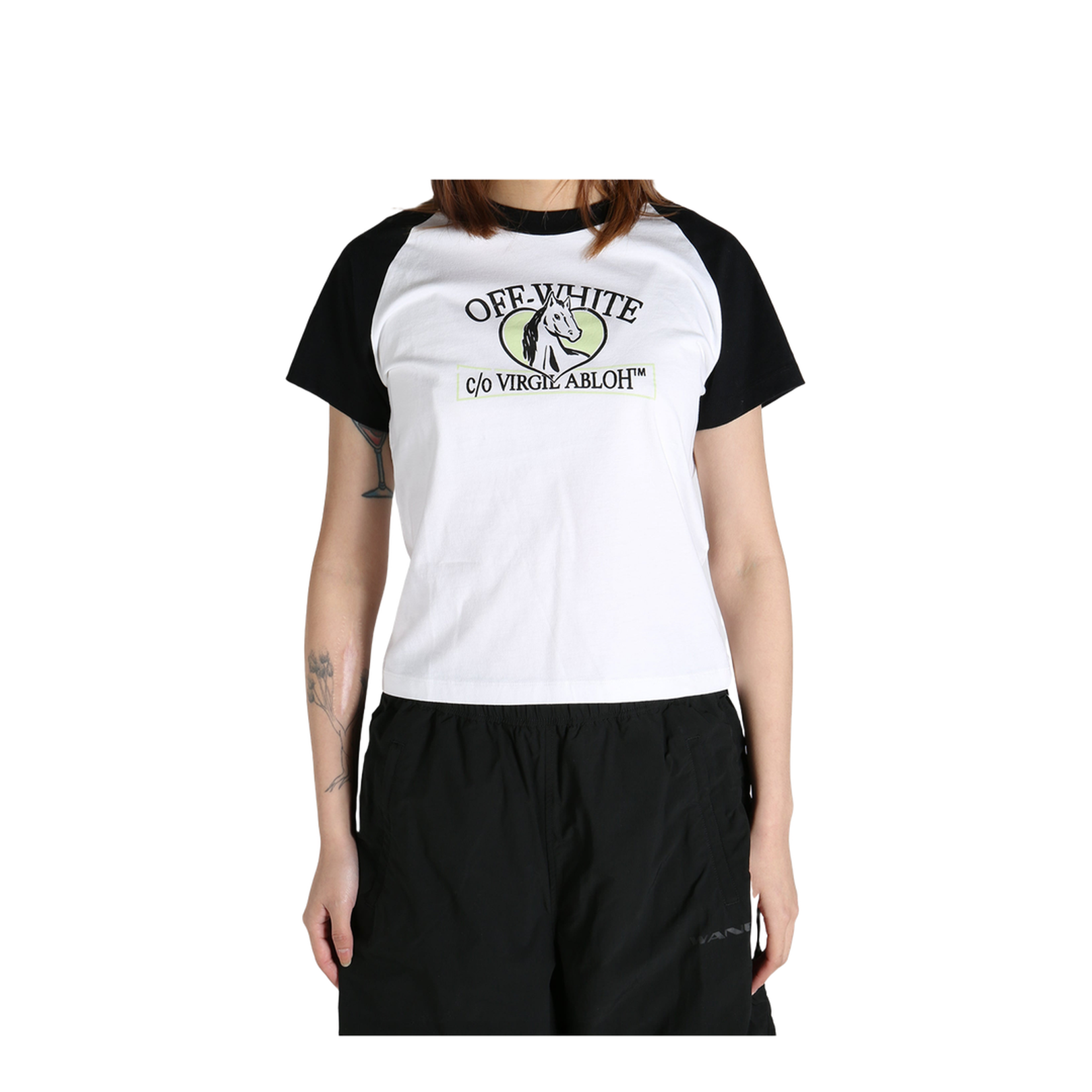 Horse Billboard Ragl Fit Tee White