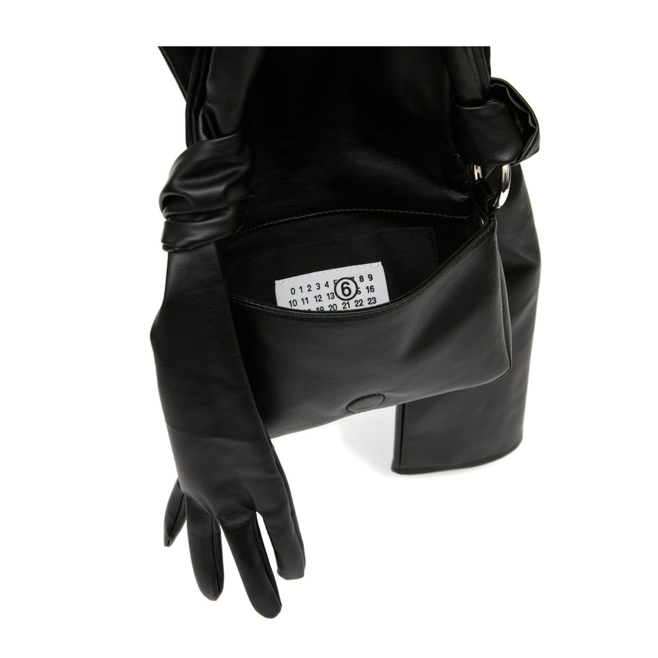 Glove Small Coated Polyester Shoulder Bag - Black