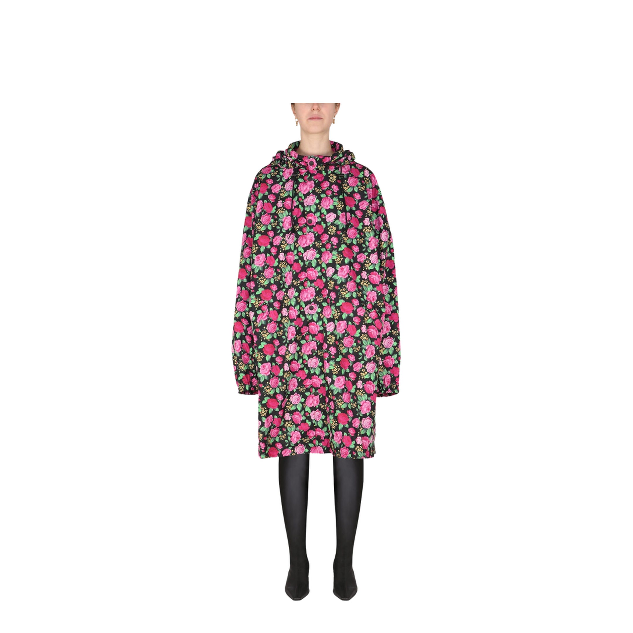 Coat with Floral Pattern