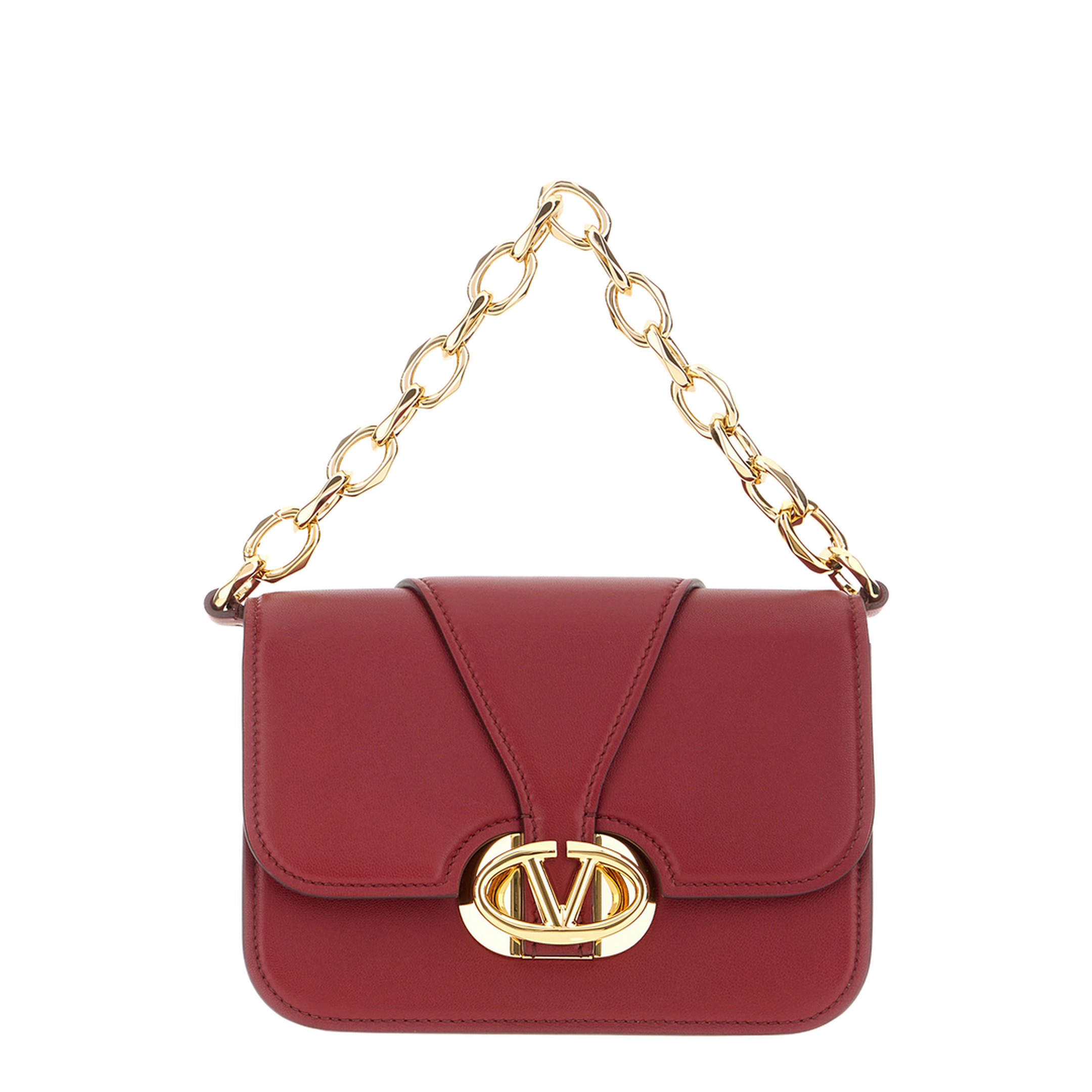 VLOGO O'CLOCK Small Leather Chain Bag