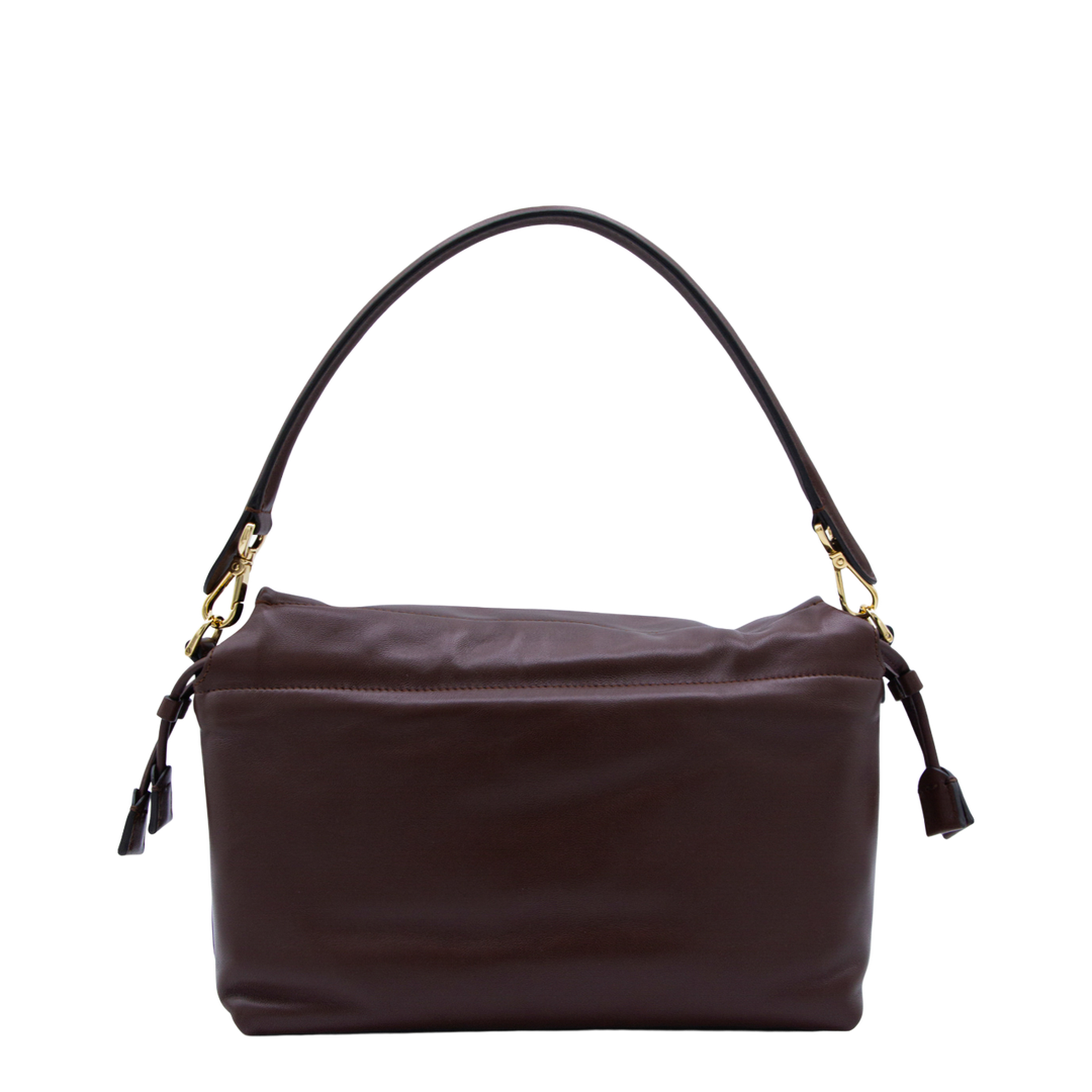 Mamma Baguette Medium Leather Shoulder Bag - Brown
