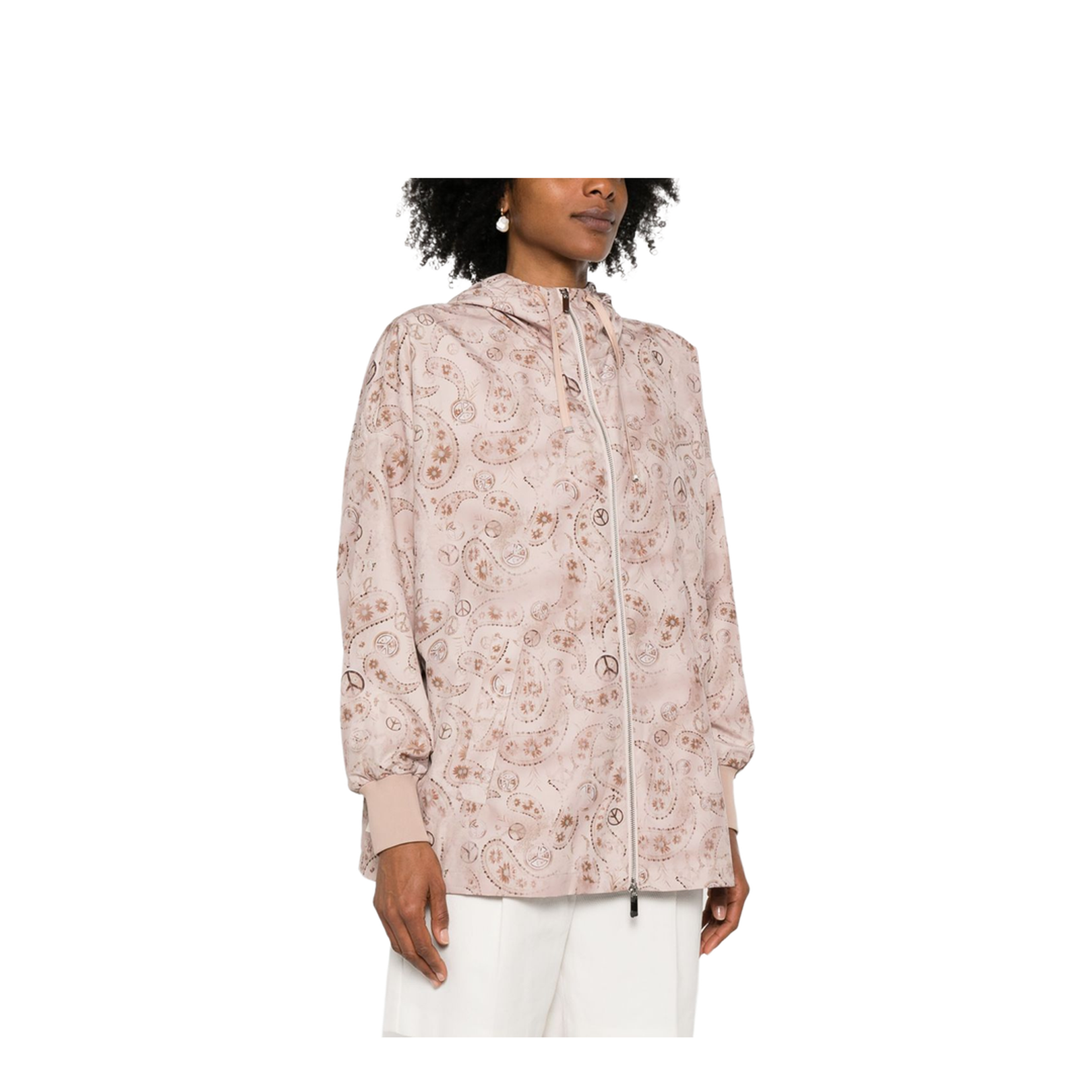 Printed Blouson Jacket