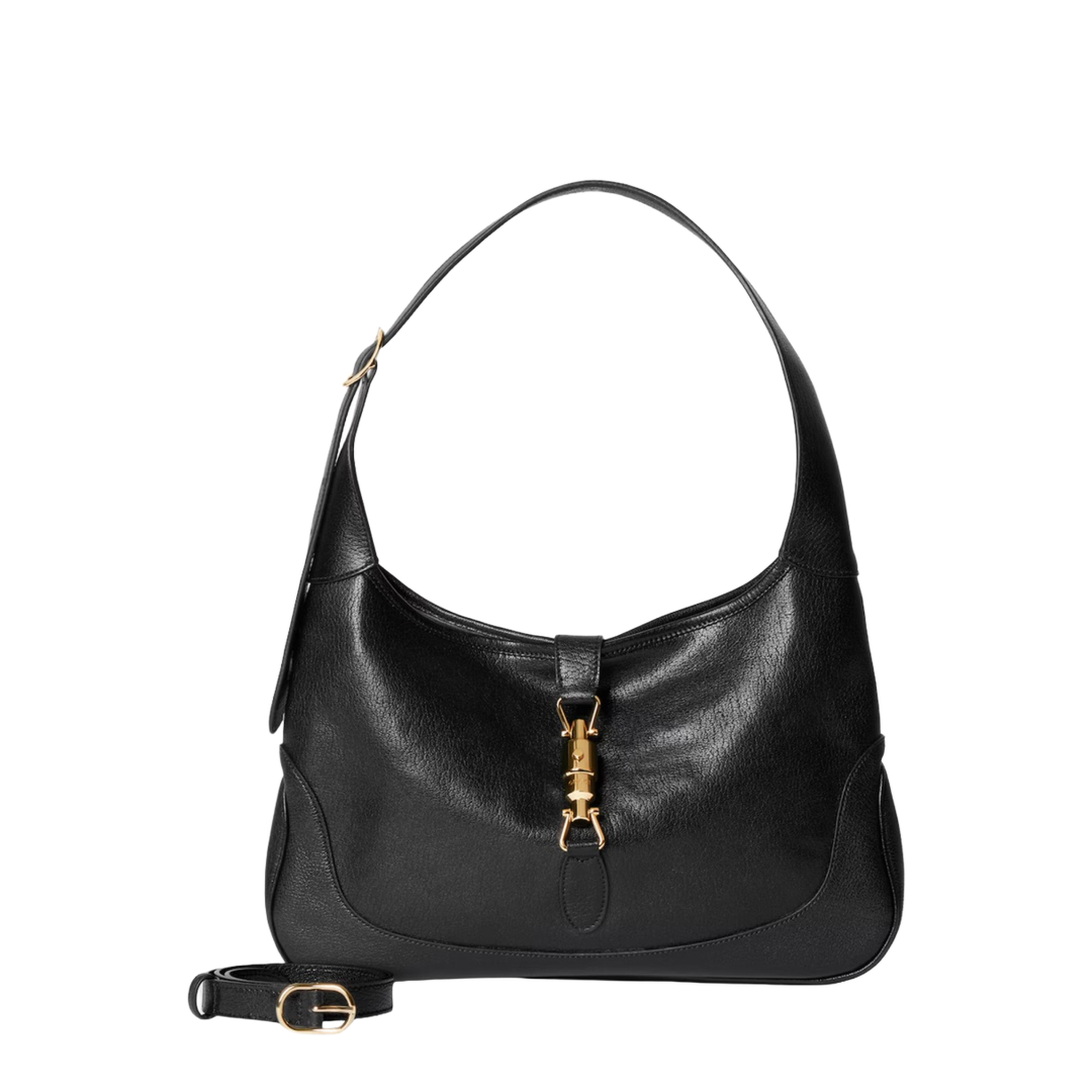 Jackie 1961 Medium Soft Grainy Leather Shoulder Bag - Black